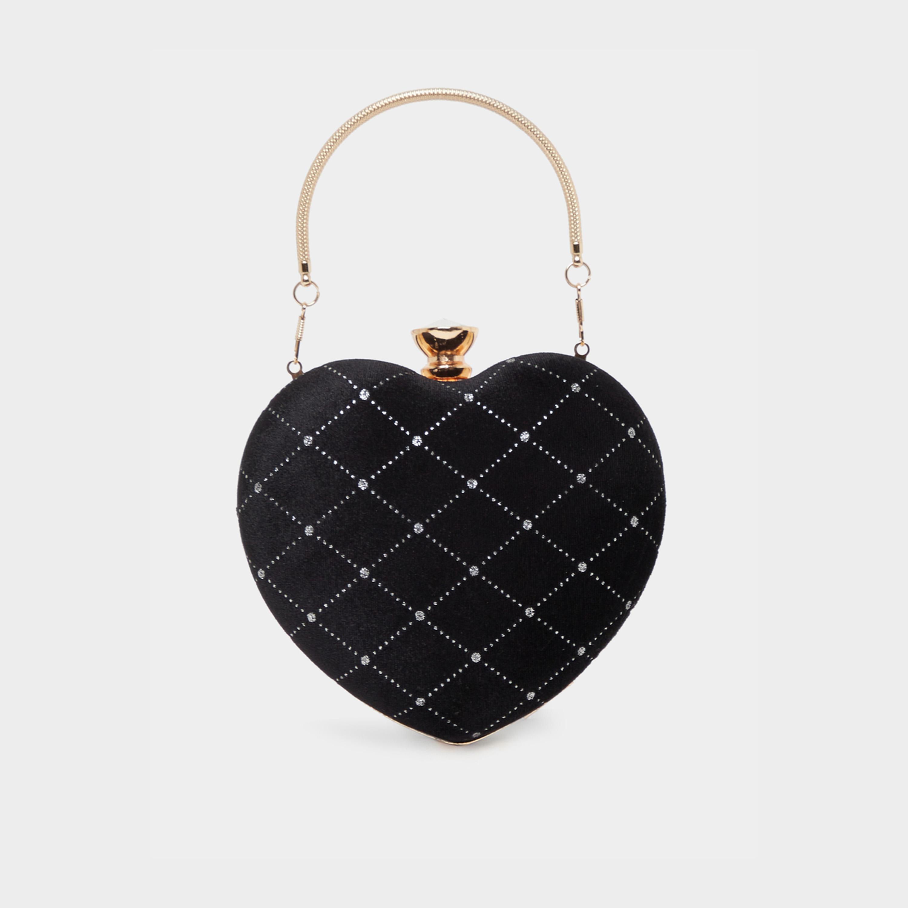 Styli Heart Clutch with Chain Strap-women-bagsandwallets-handbags-image-4