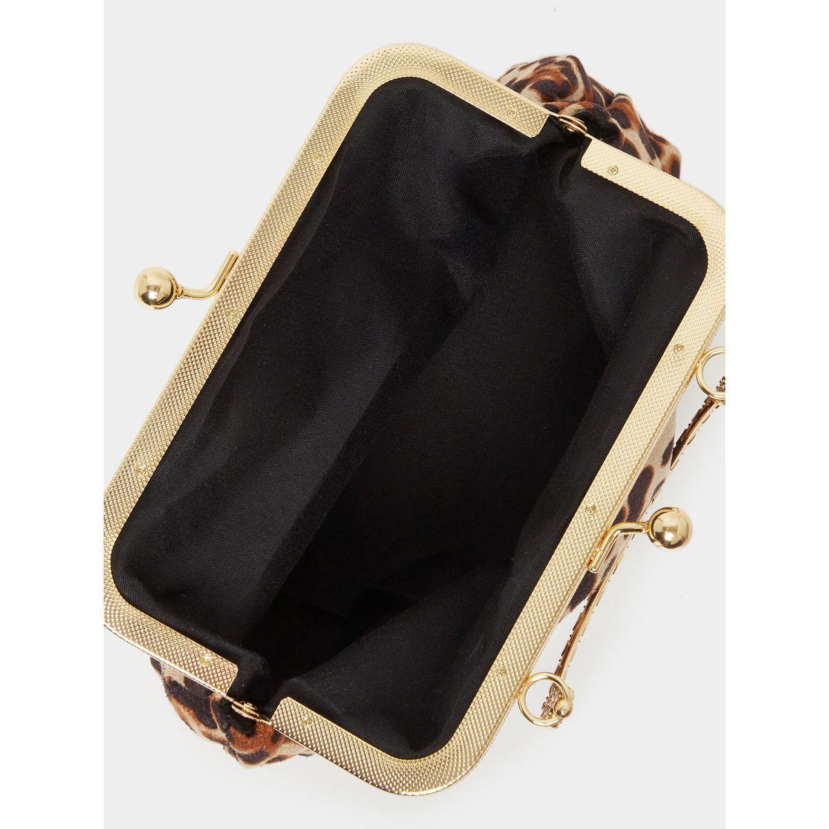Leopard Print Clutch with Chain Strap-women-bagsandwallets-handbags-image-6