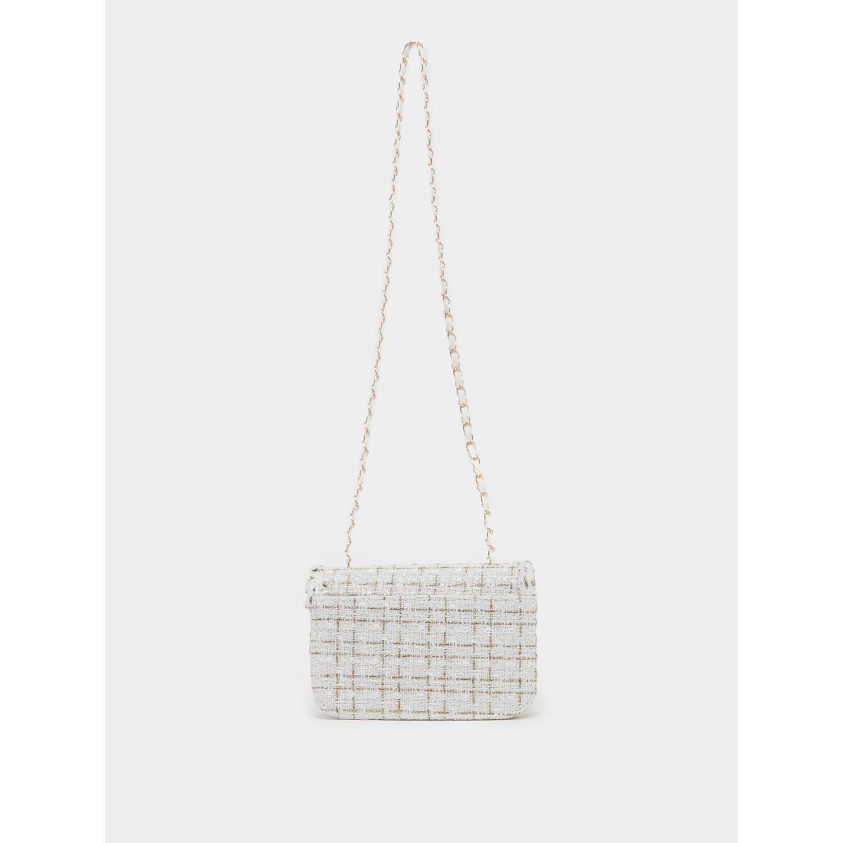 Tweed Crossbody Bag with Chain Strap-women-bagsandwallets-handbags-image-4