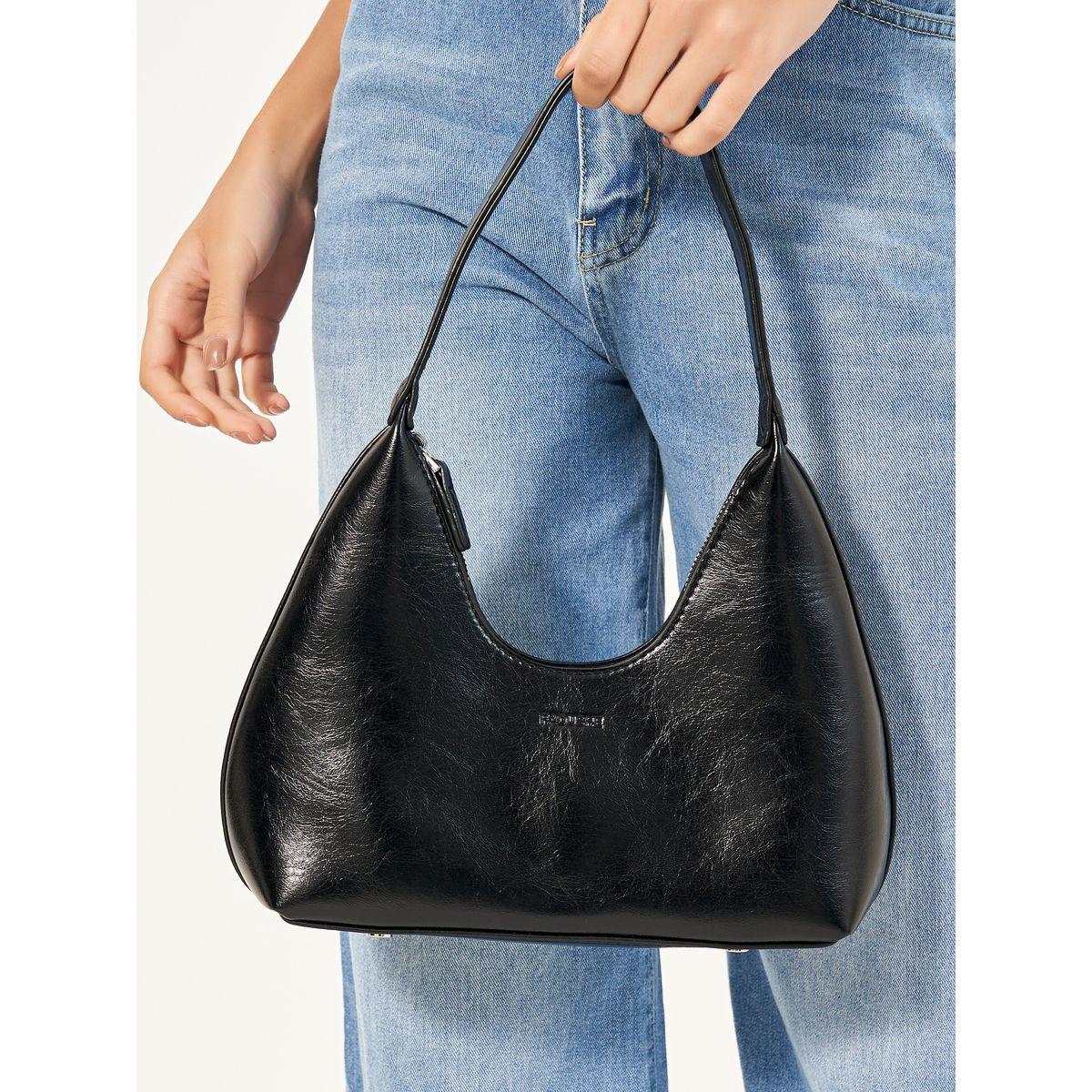 Solid Shoulder Bag with Zip Closure-women-bagsandwallets-handbags-image-3