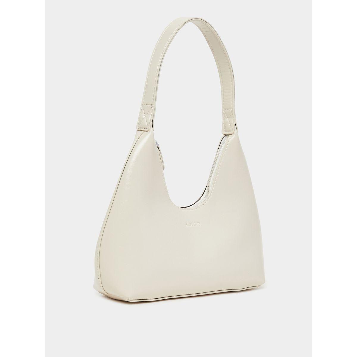 Solid Shoulder Bag with Zip Closure-women-bagsandwallets-handbags-image-1