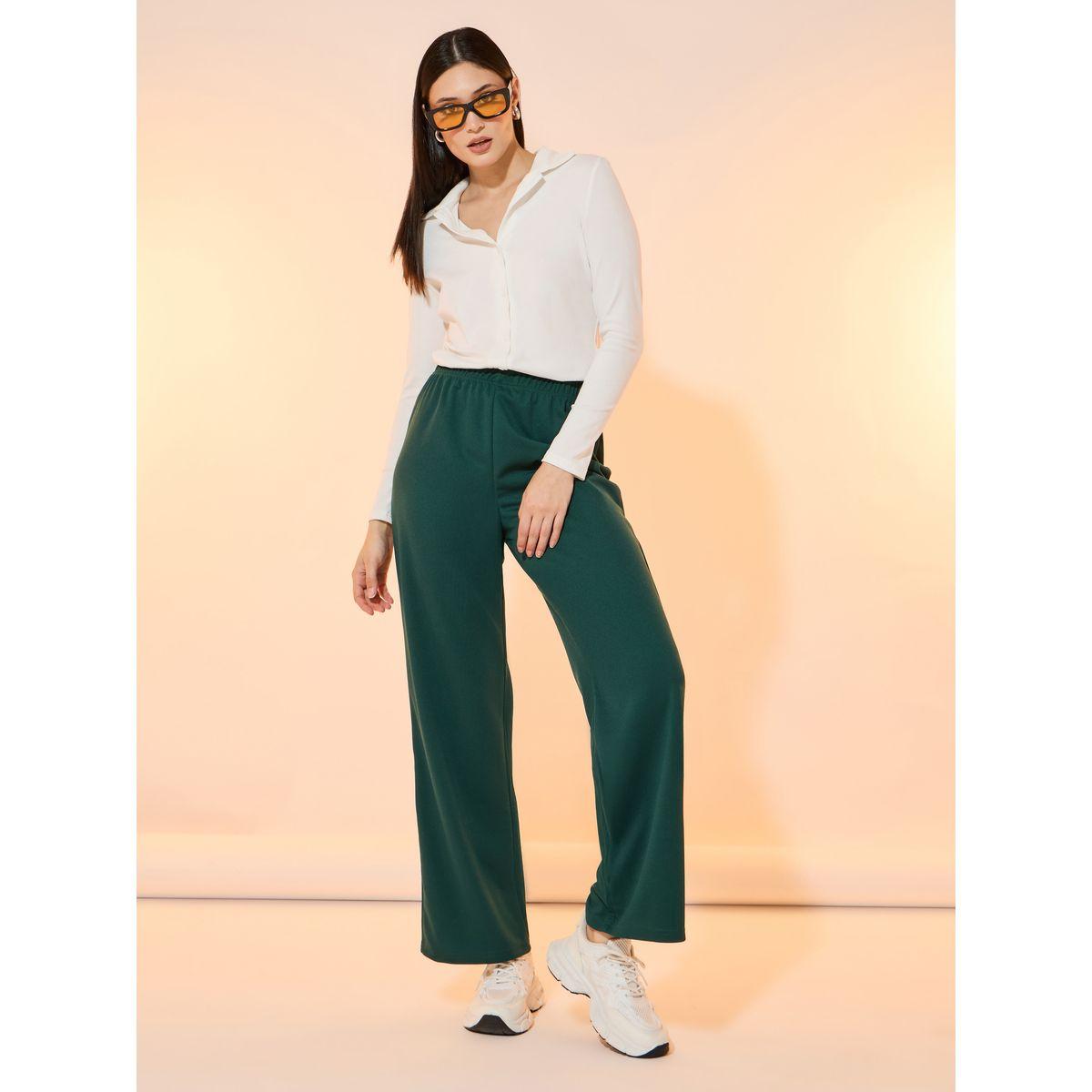Take Two Solid High Rise Rib Straight Fit Pants-women-clothing-bottoms-trousers-image-1