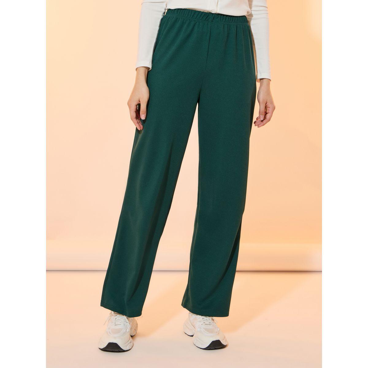 Take Two Solid High Rise Rib Straight Fit Pants-women-clothing-bottoms-trousers-image-2