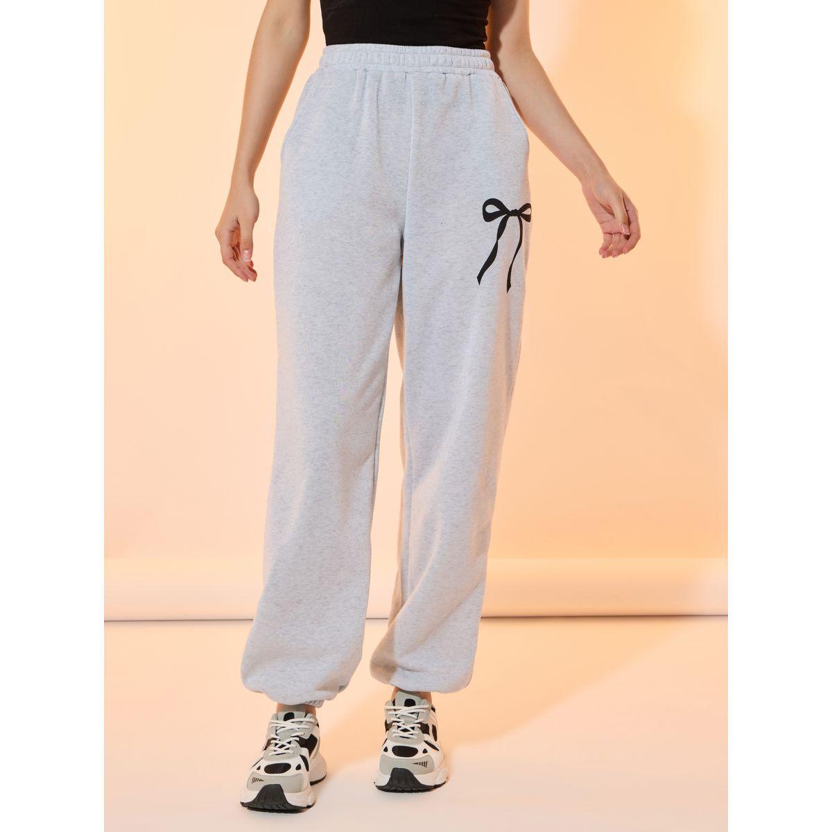 جوغر بقصة مريحة وطبعة فيونكة-women-clothing-bottoms-joggers-image-2