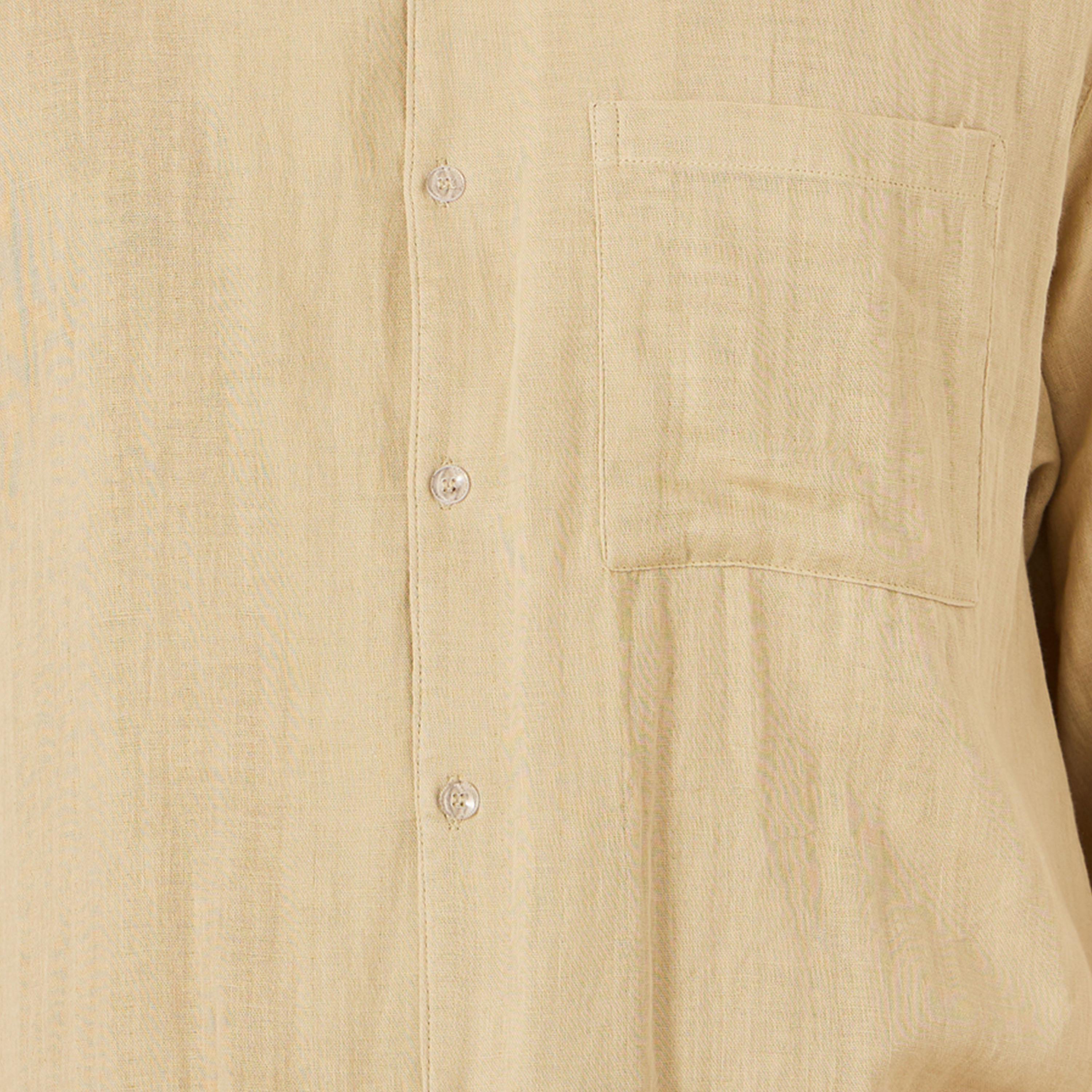 ستايلي - طقم قميص سادة بأكمام قصيرة وقصة مريحة مع شورت-men-clothing-coordsets-image-3