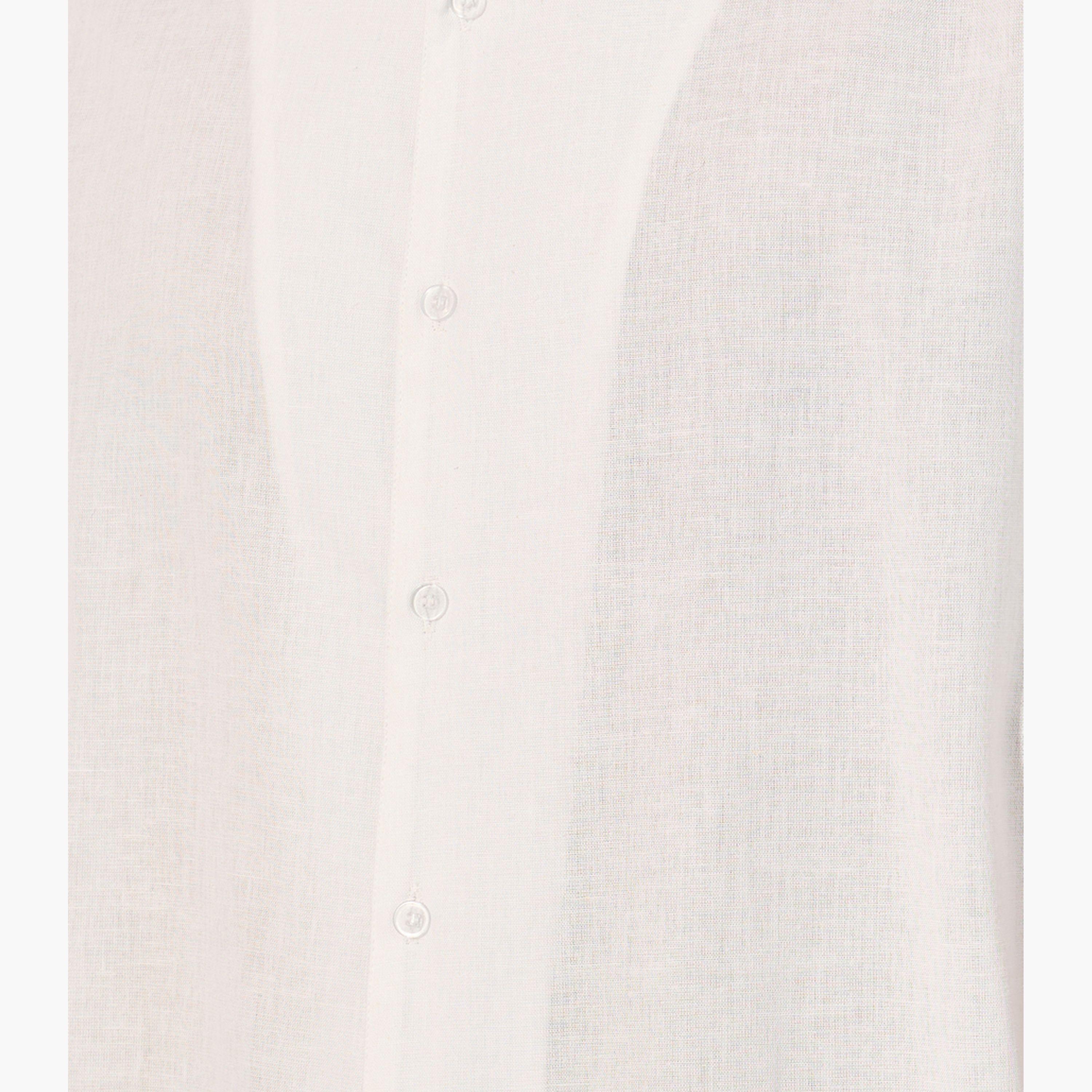 Styli Solid Regular Fit Shirt and Shorts Co-Ords-men-clothing-coordsets-image-3