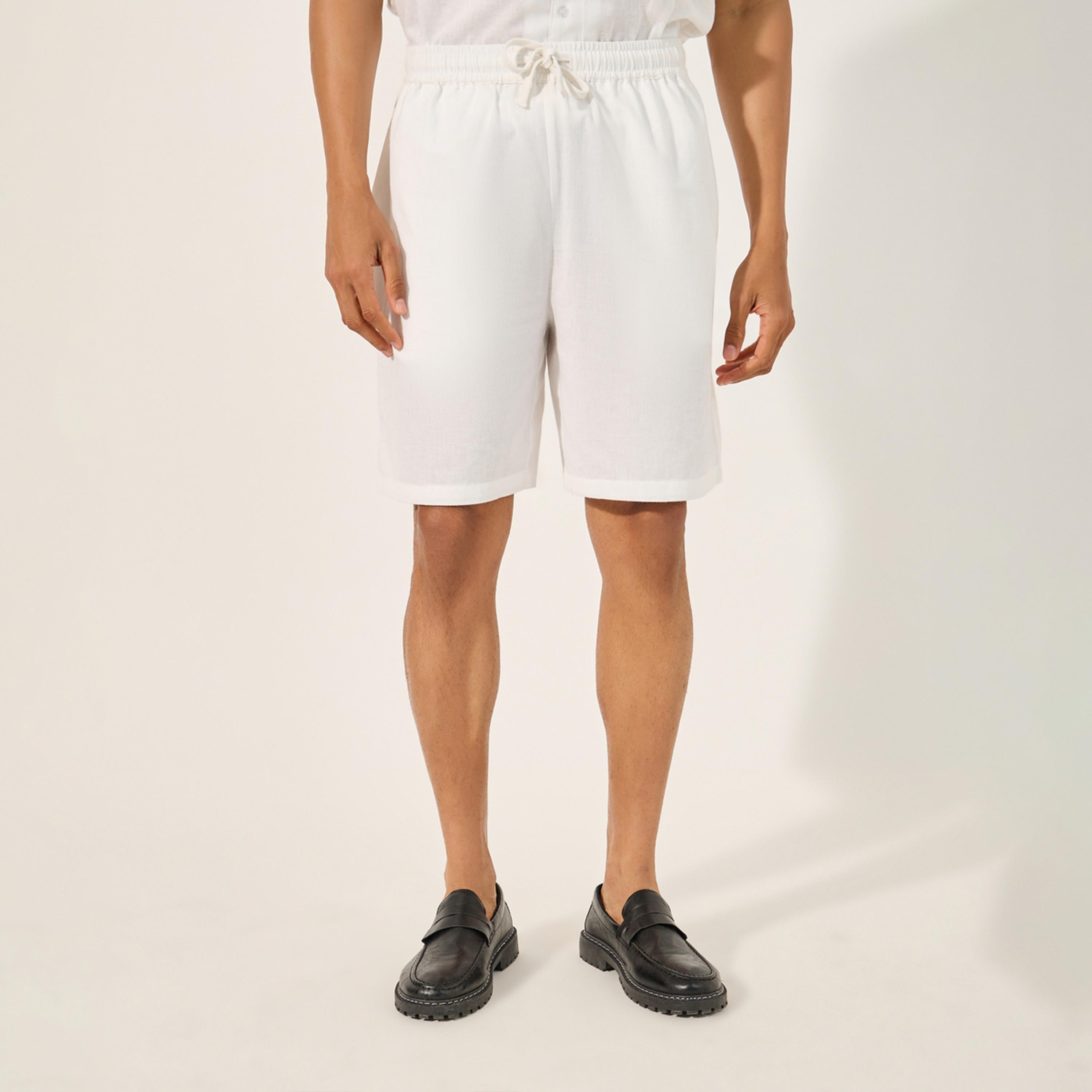 Styli Solid Regular Fit Shirt and Shorts Co-Ords-men-clothing-coordsets-image-5