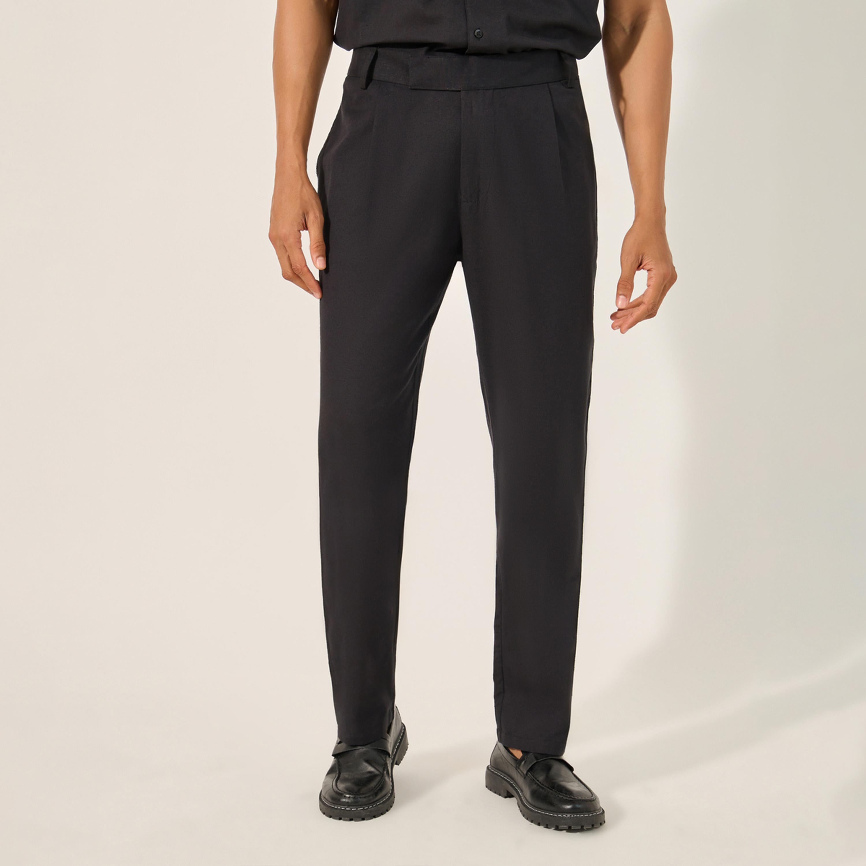 Styli Linen Blend Shirt and Pant Co-Ords Set with Chest Pocket-men-clothing-coordsets-image-5