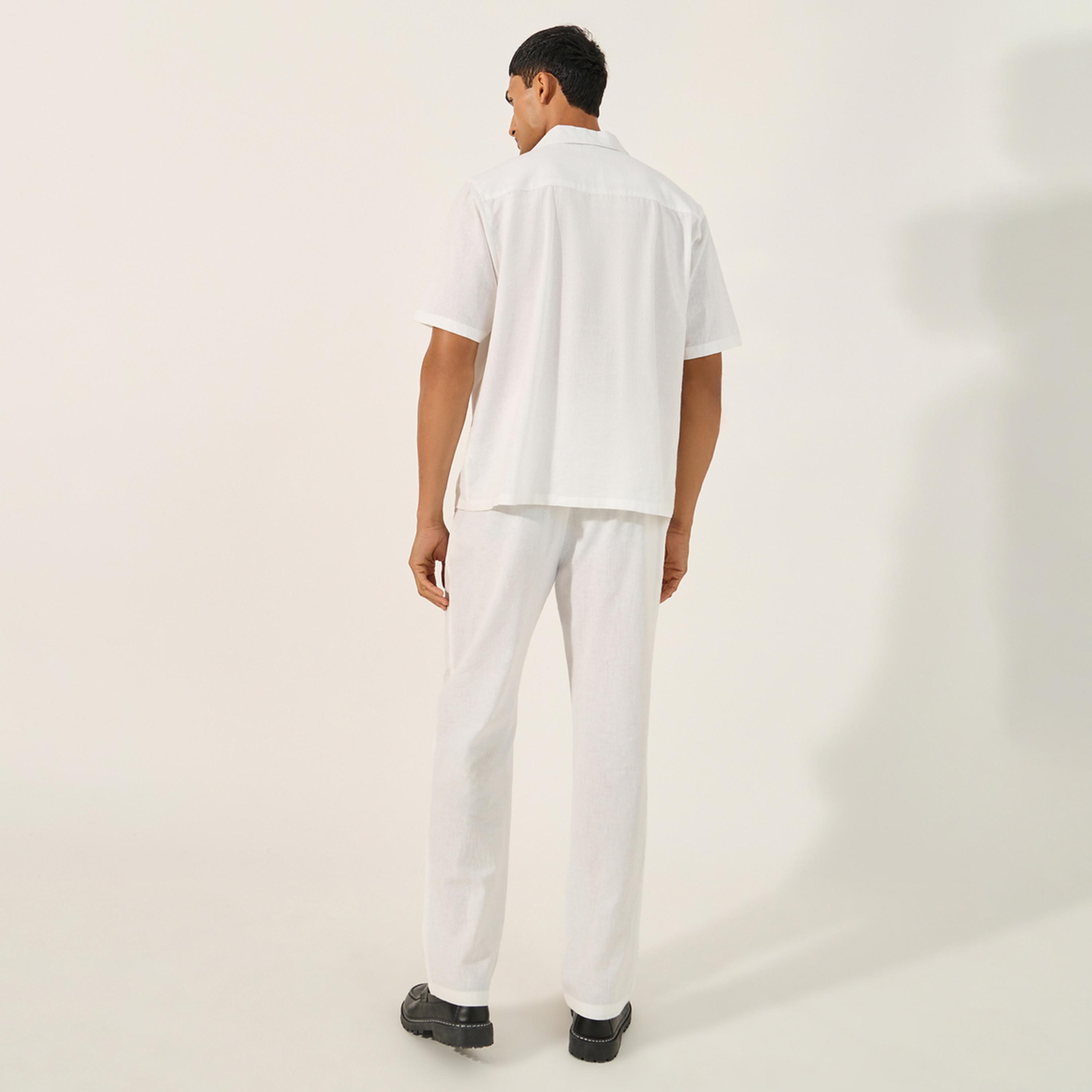 Styli Solid Chest Pocket Shirt and Pants Co-Ords-men-clothing-coordsets-image-4