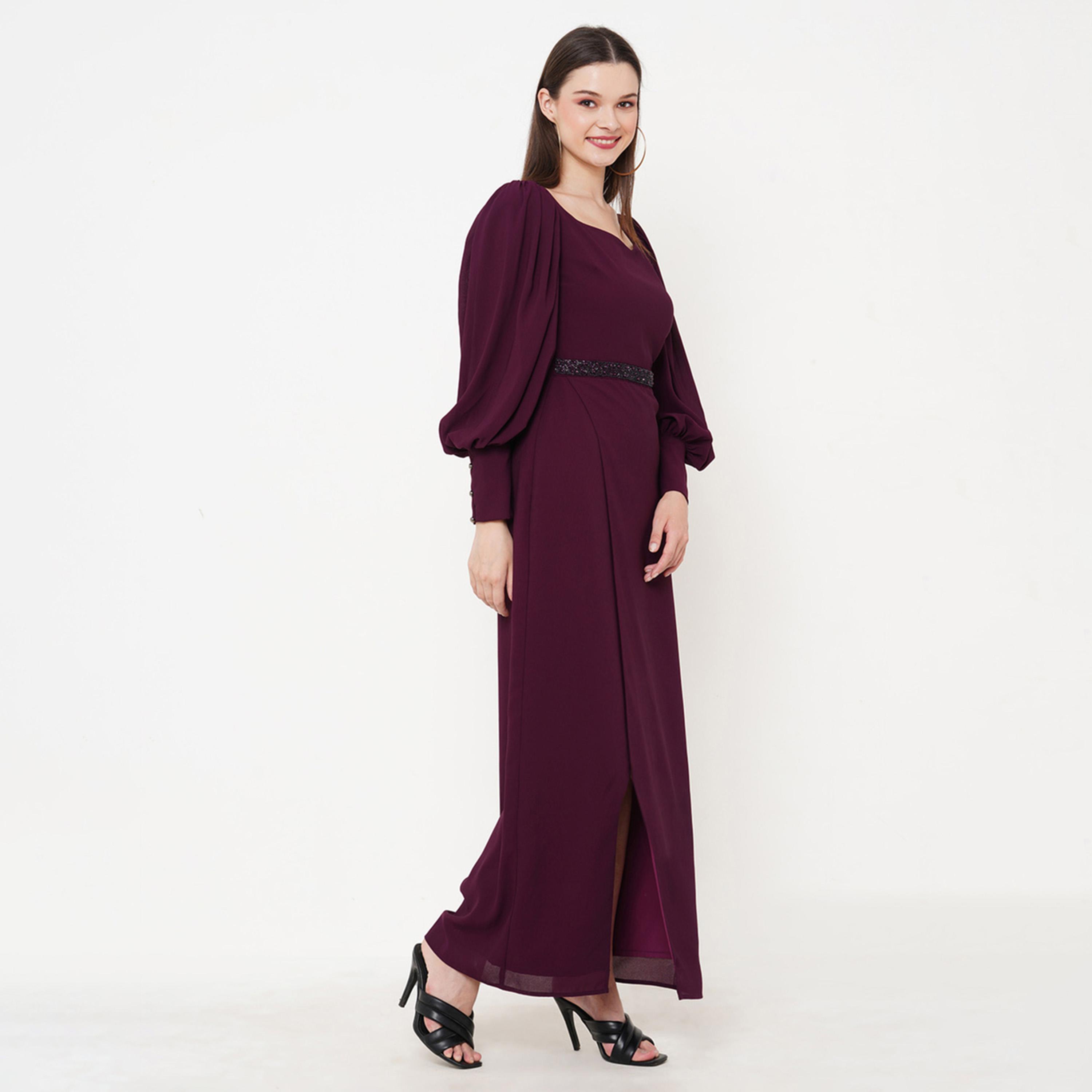 Mish X Styli Sweetheart Neck Embellished Waistband Maxi Dress-women-clothing-dresses-image-3