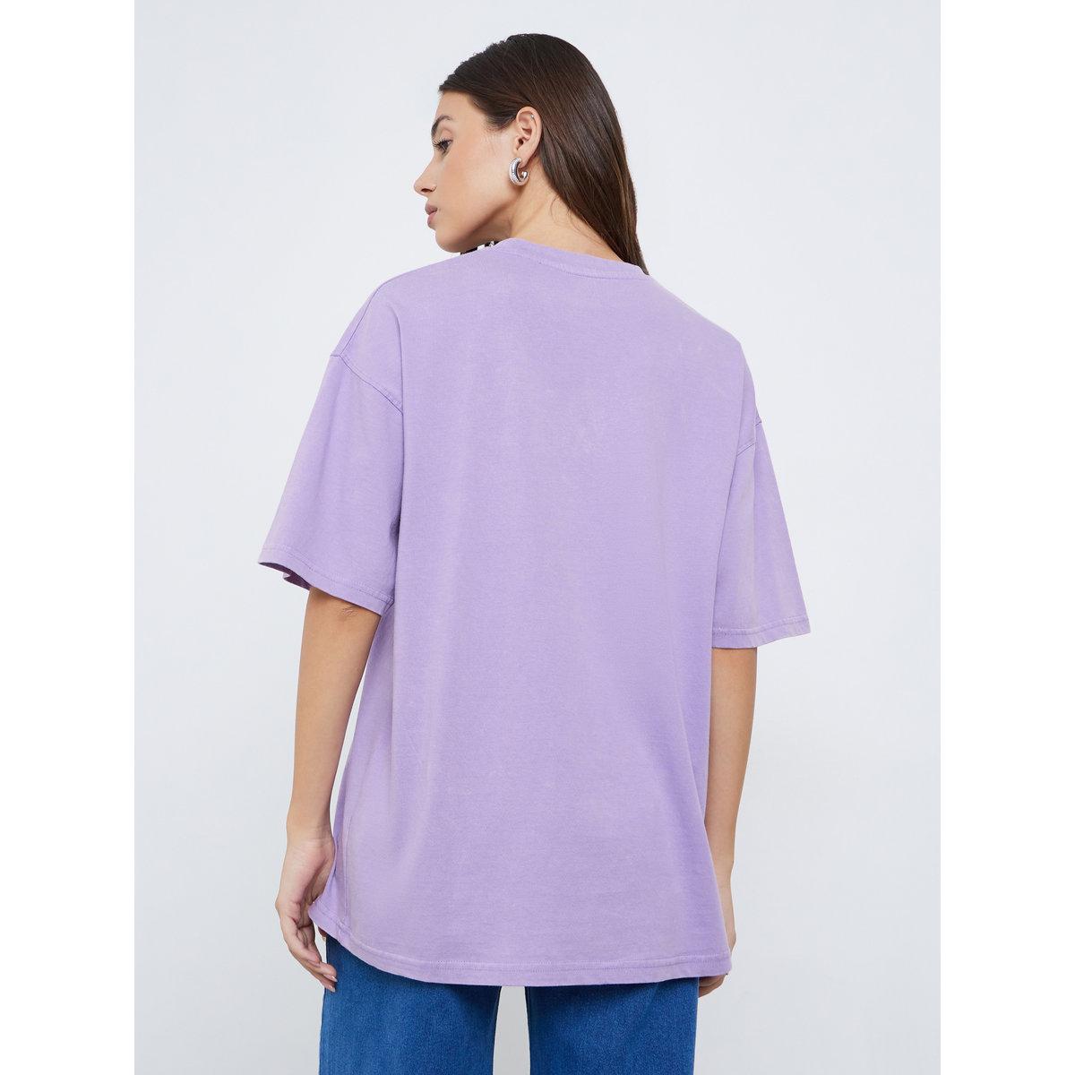 Styli Acid Wash Slogan Print Oversized T-Shirt-women-clothing-tshirts-image-4