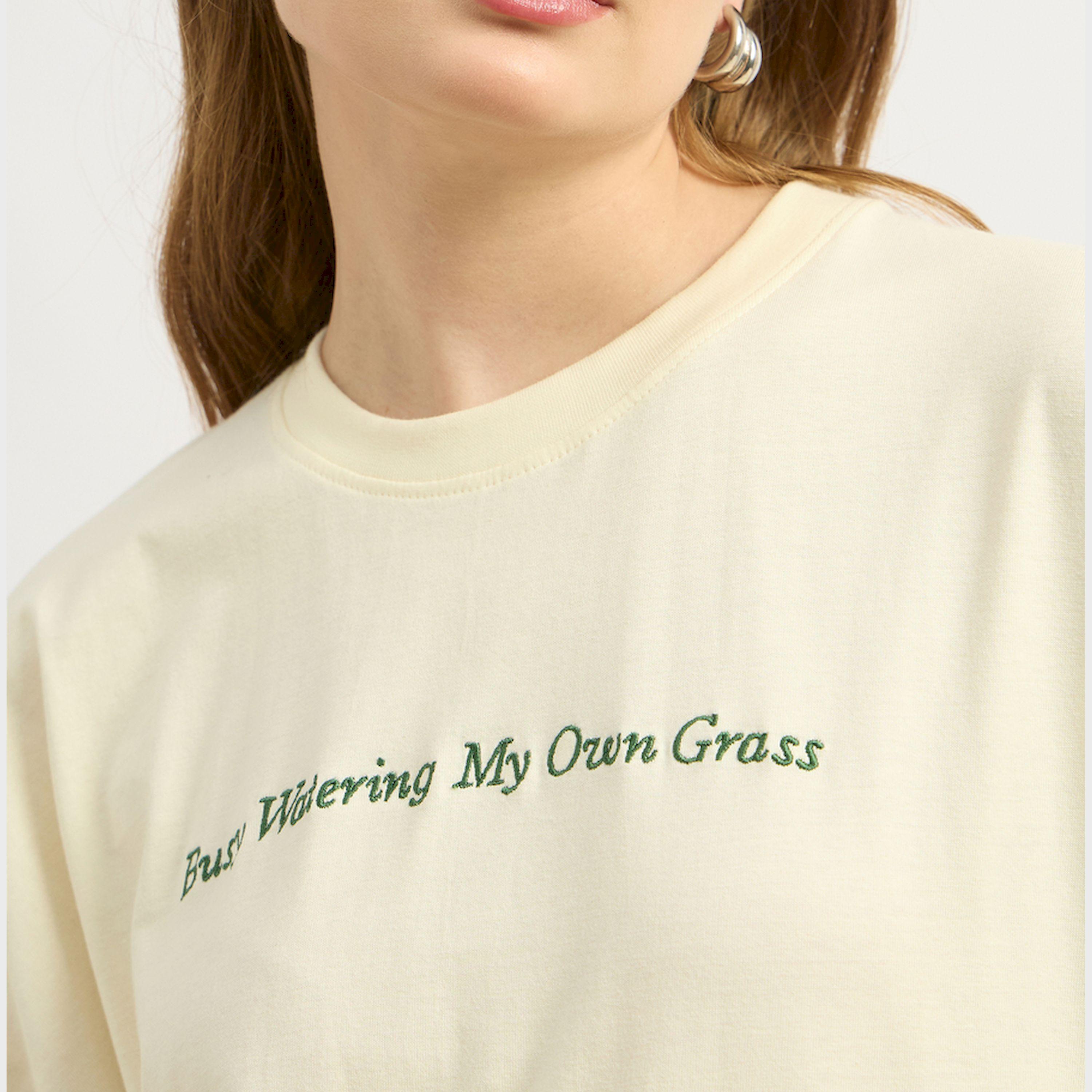 ستايلي - تي شيرت كبير الحجم مطرز بالزهور من الأسفل-women-clothing-tshirts-image-4