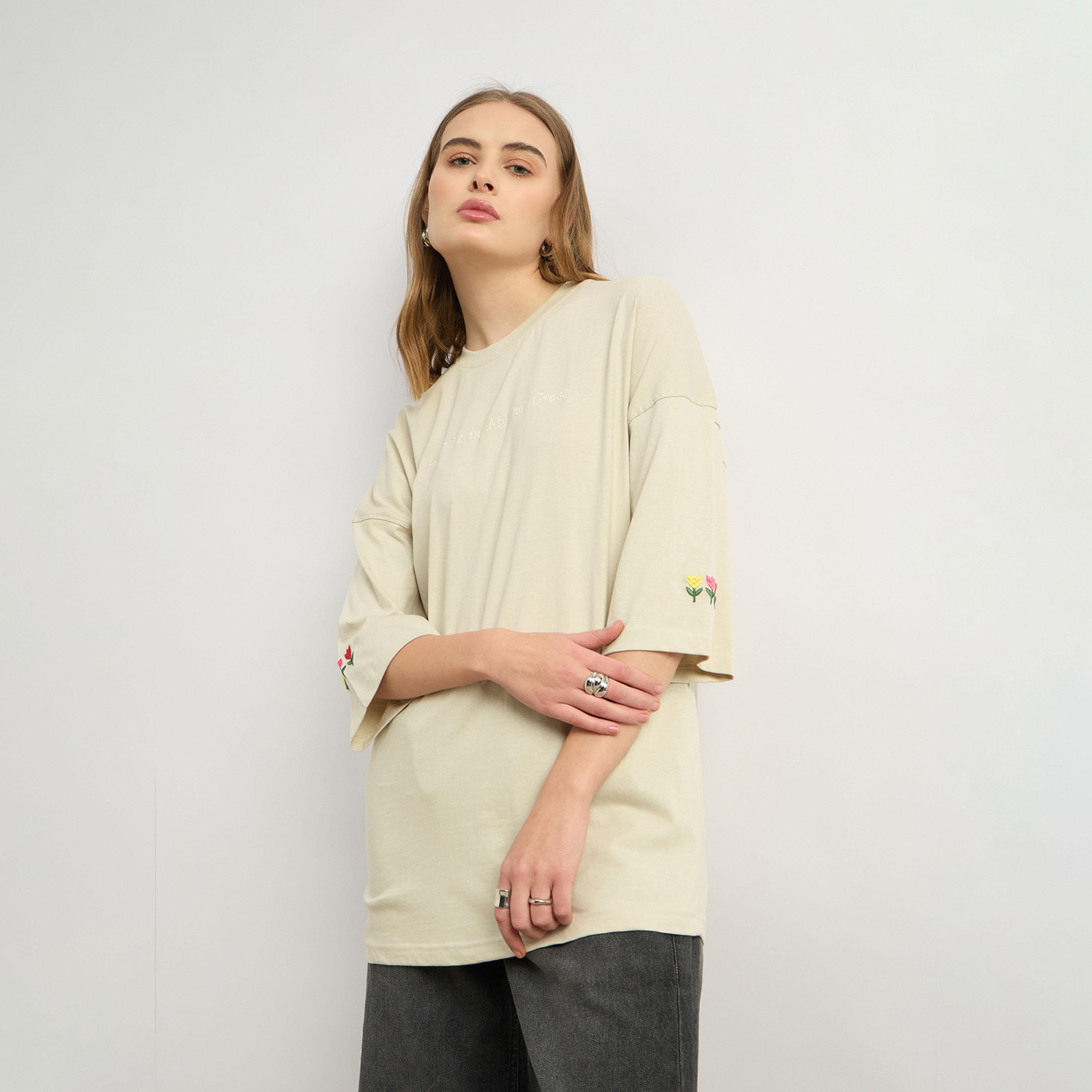 Styli Floral Embroidered Dropped Shoulder Oversized T-Shirt-women-clothing-tshirts-image-6