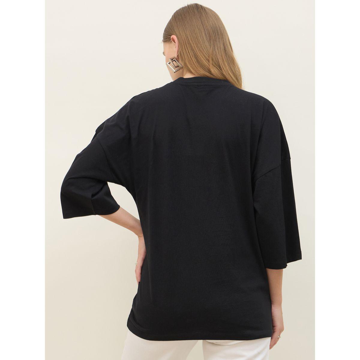 تيشيرت بياقة دائرية وطبعة جرافيك-women-clothing-tshirts-image-5