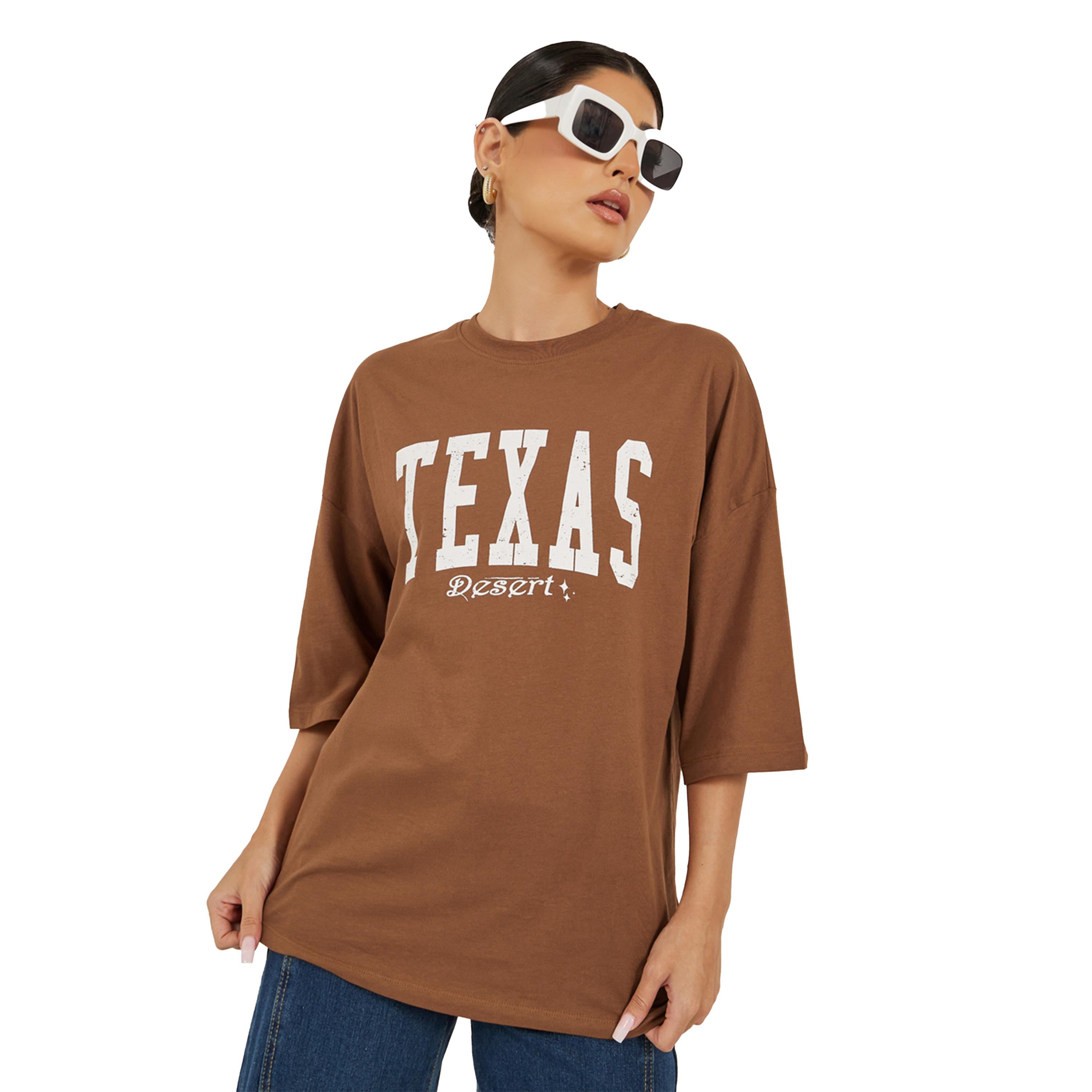 Styli Slogan Print Round Neck Oversized T-Shirt-women-clothing-tshirts-image-1