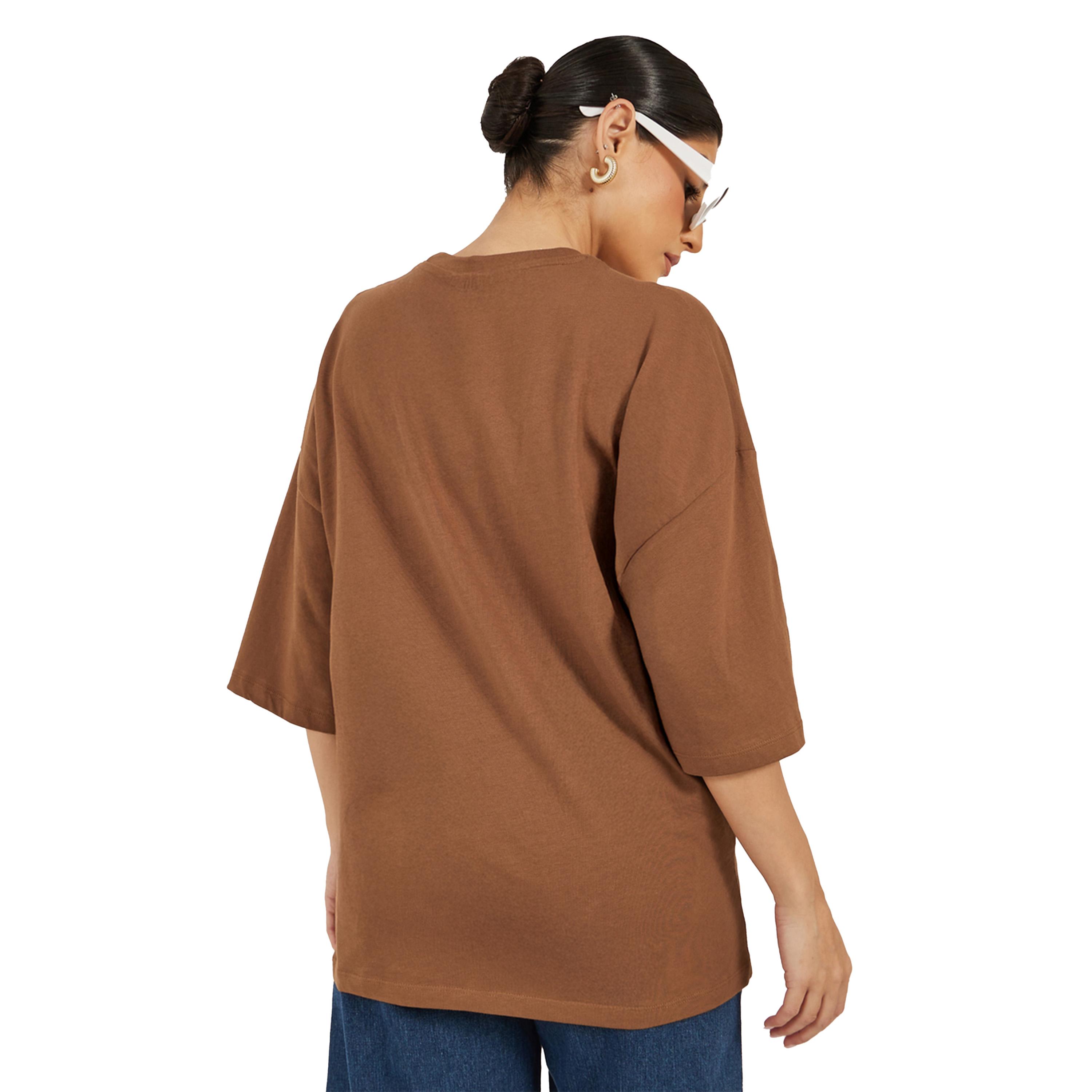Styli Slogan Print Round Neck Oversized T-Shirt-women-clothing-tshirts-image-4