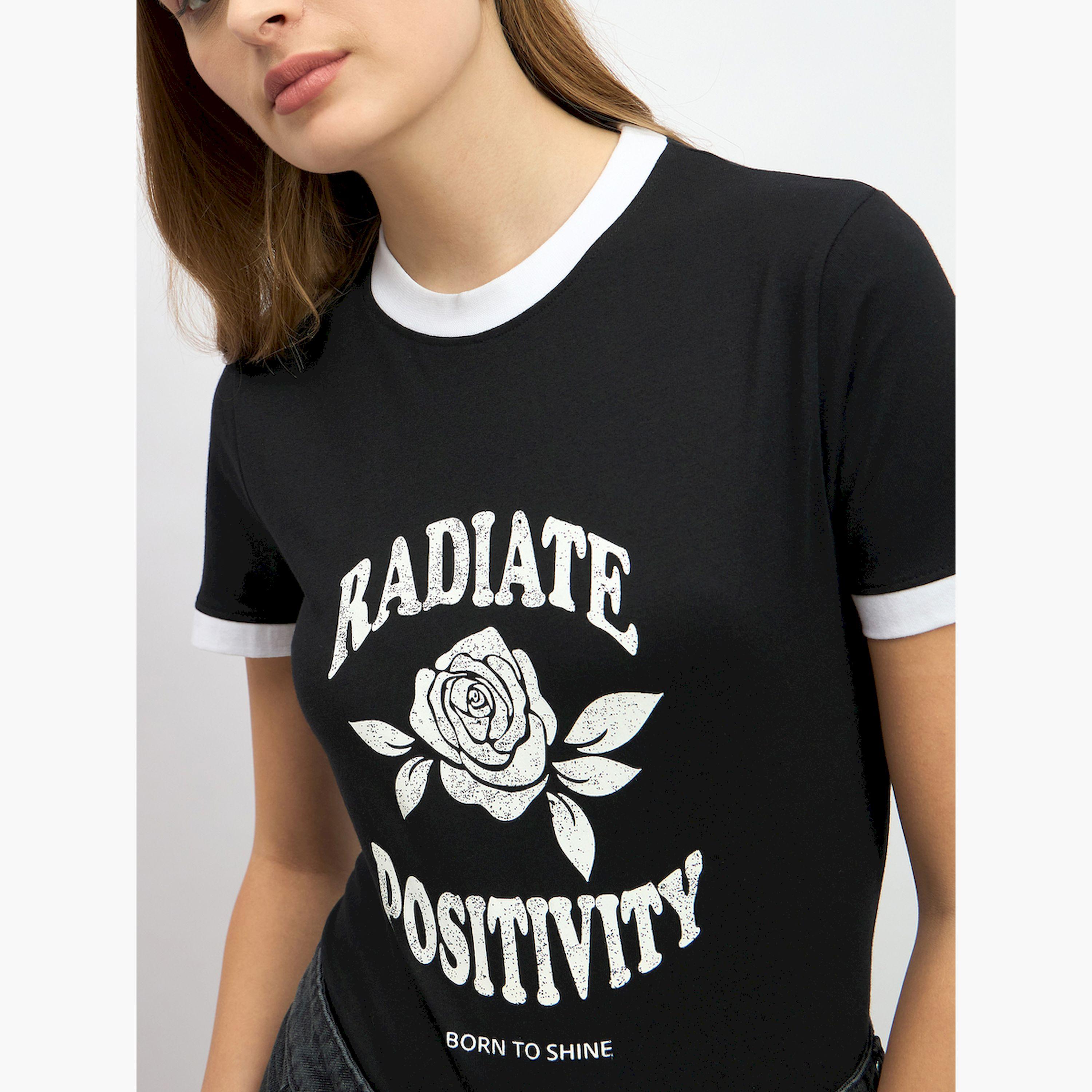 Styli Graphic Print Regular Fit Round Neck T-Shirt-women-clothing-tshirts-image-4
