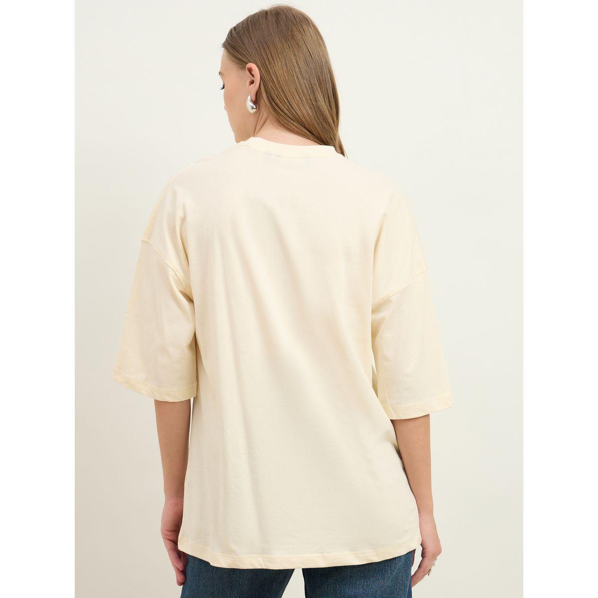 تيشيرت فضفاض بطبعة كتابة-women-clothing-tshirts-image-5