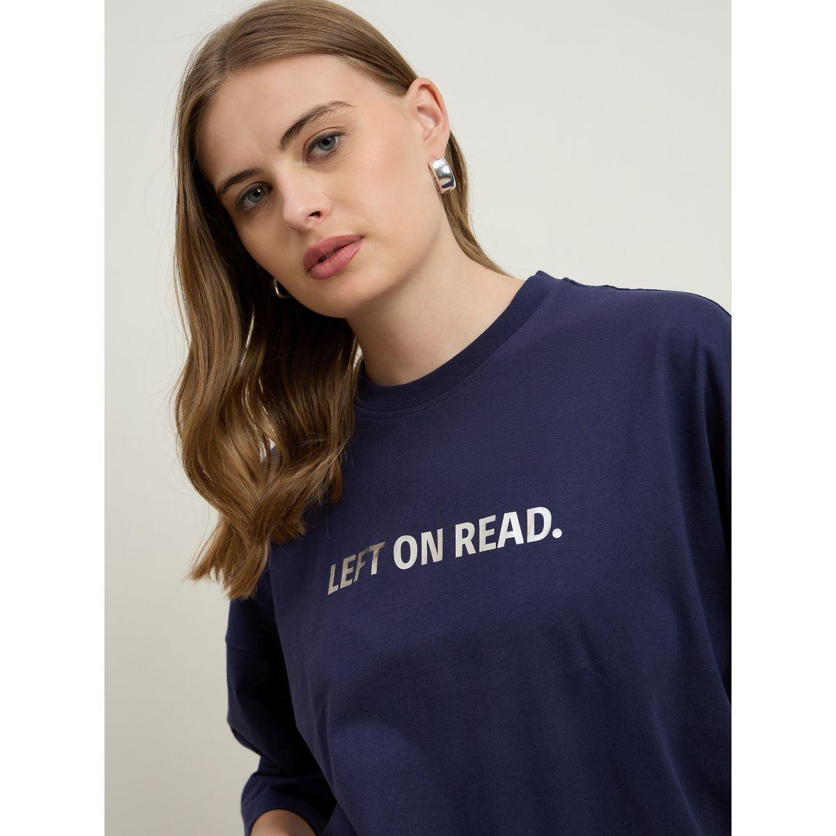 Styli Left On Read Slogan Print Dropped Shoulder Oversized T-Shirt-women-clothing-tshirts-image-4