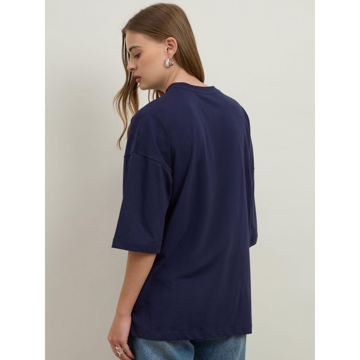 Styli Left On Read Slogan Print Dropped Shoulder Oversized T-Shirt-women-clothing-tshirts-image-5