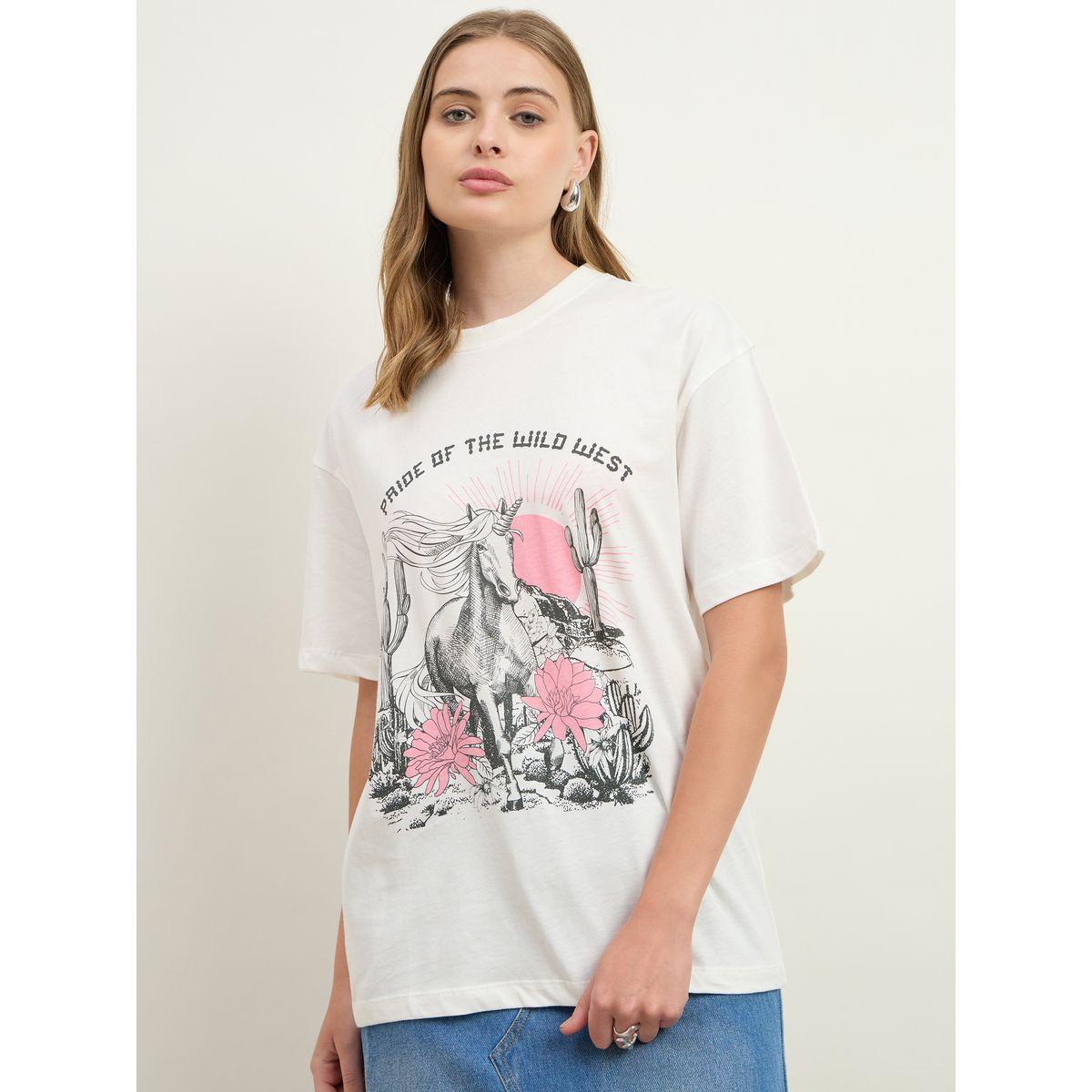 تيشيرت فضفاض بطبعة جرافيك-women-clothing-tshirts-image-2
