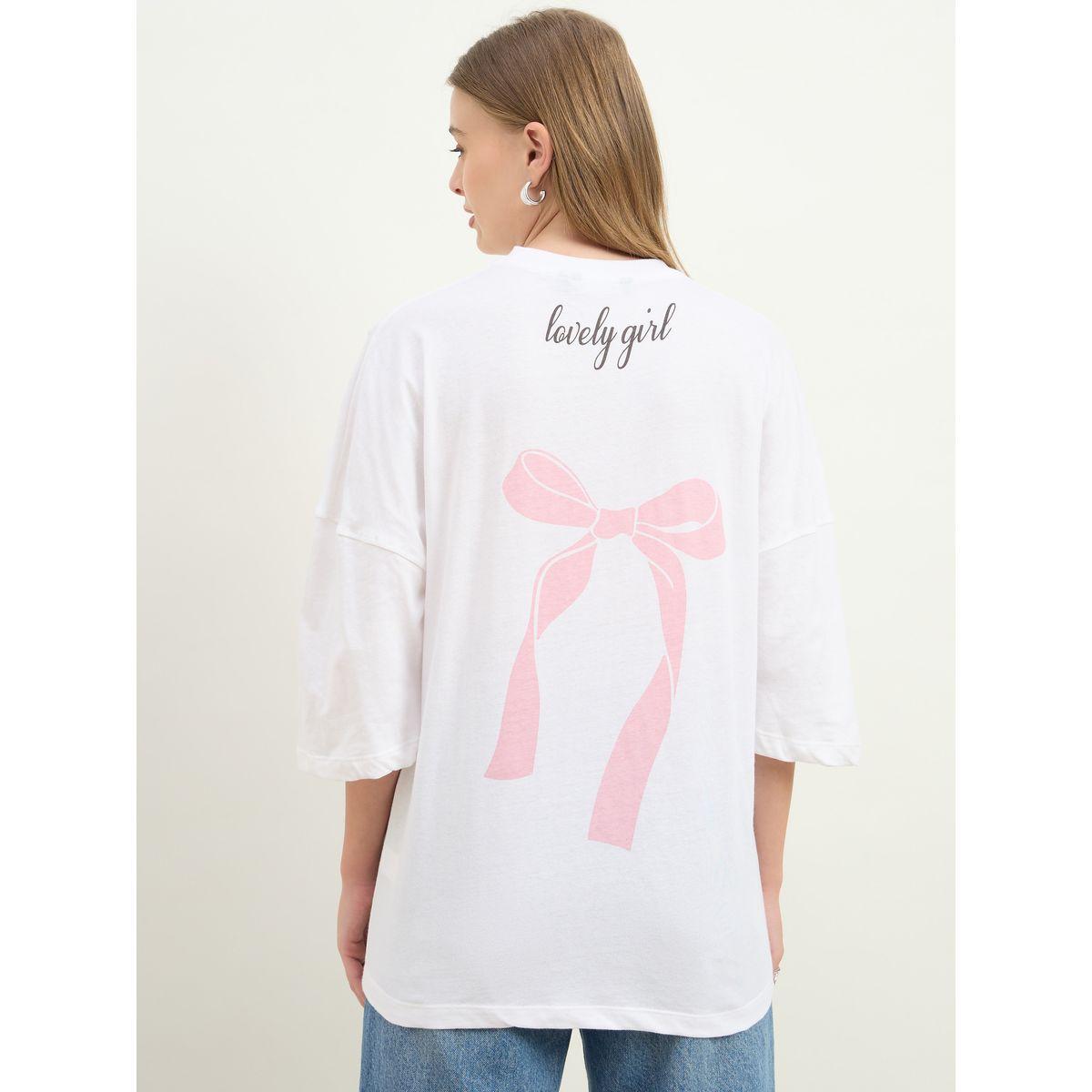 تيشيرت فضفاض بطبعة كتابة-women-clothing-tshirts-image-5