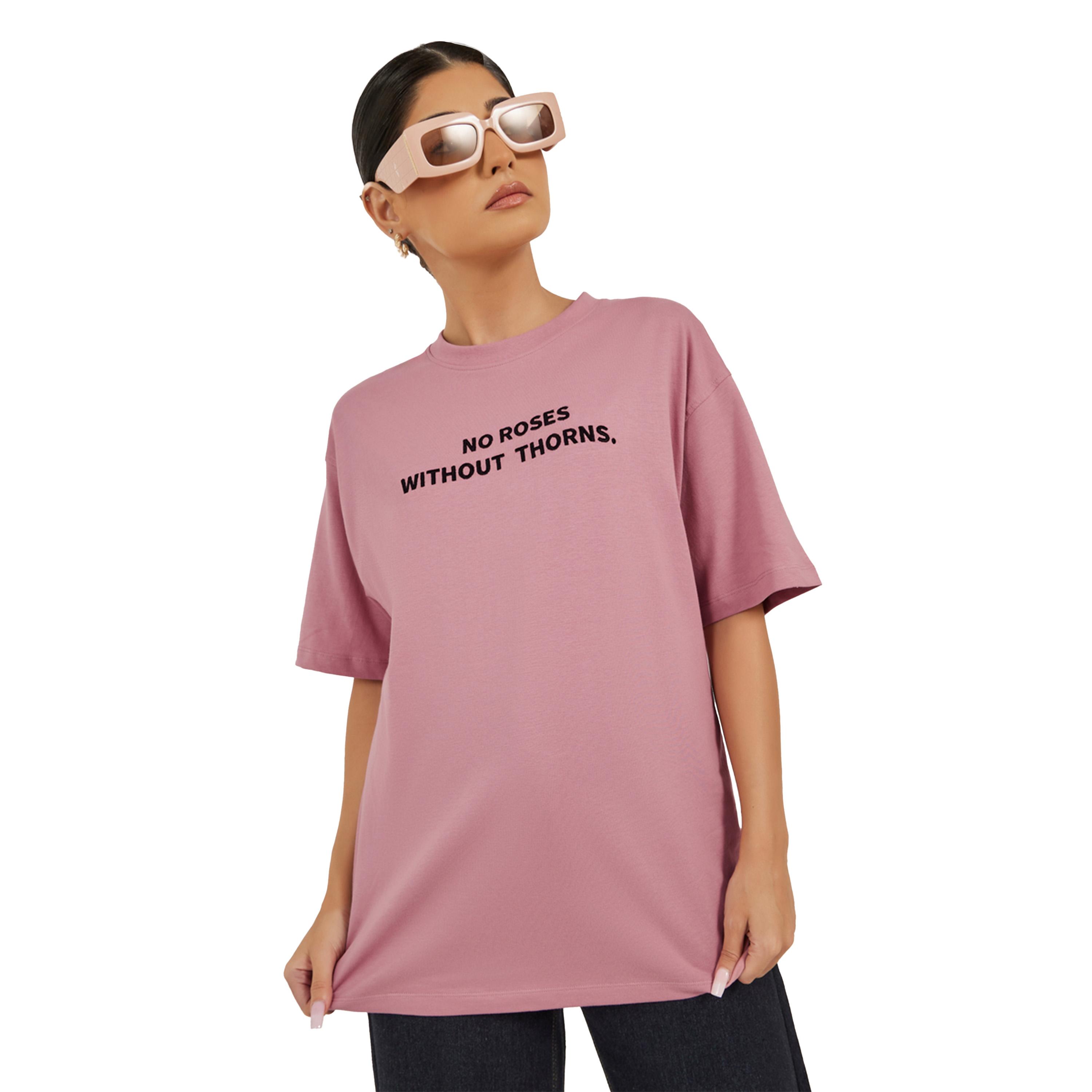 Styli Slogan Embroidered Round Neck Oversized T-Shirt-women-clothing-tshirts-image-3