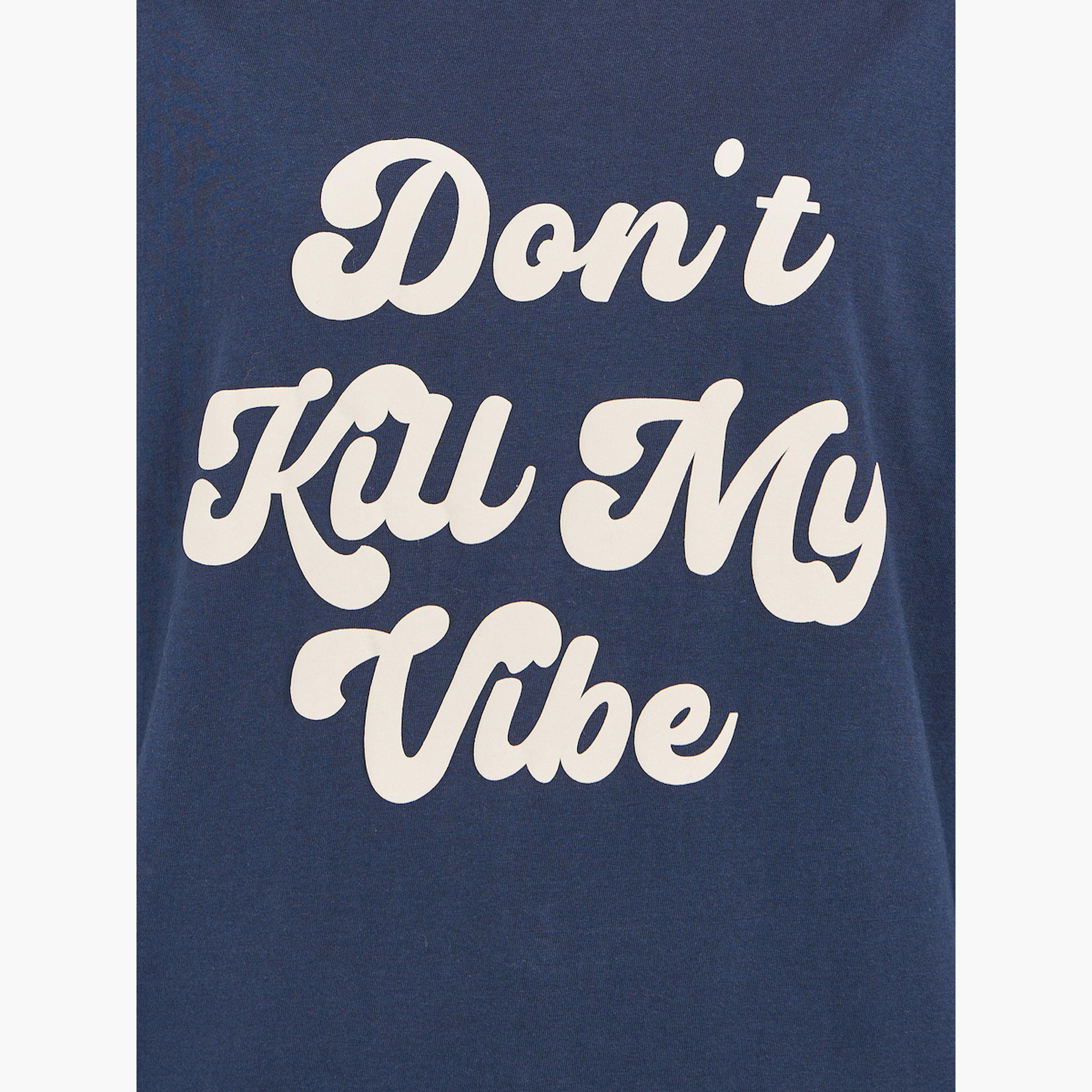 Styli Slogan Print Dropped Shoulder Oversized T-Shirt-women-clothing-tshirts-image-4
