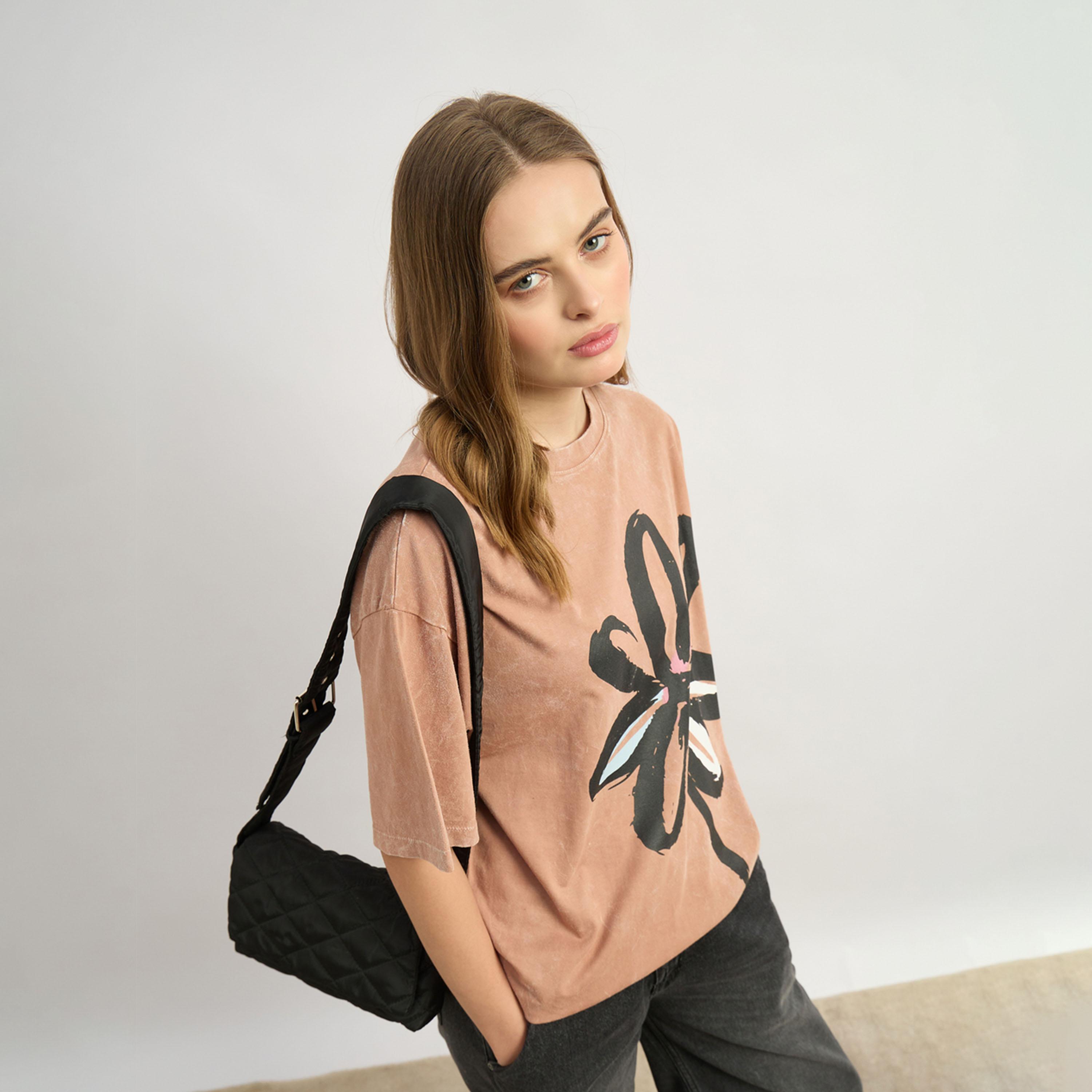 Styli Graphic Print Round Neck Oversized T-Shirt-women-clothing-tshirts-image-6