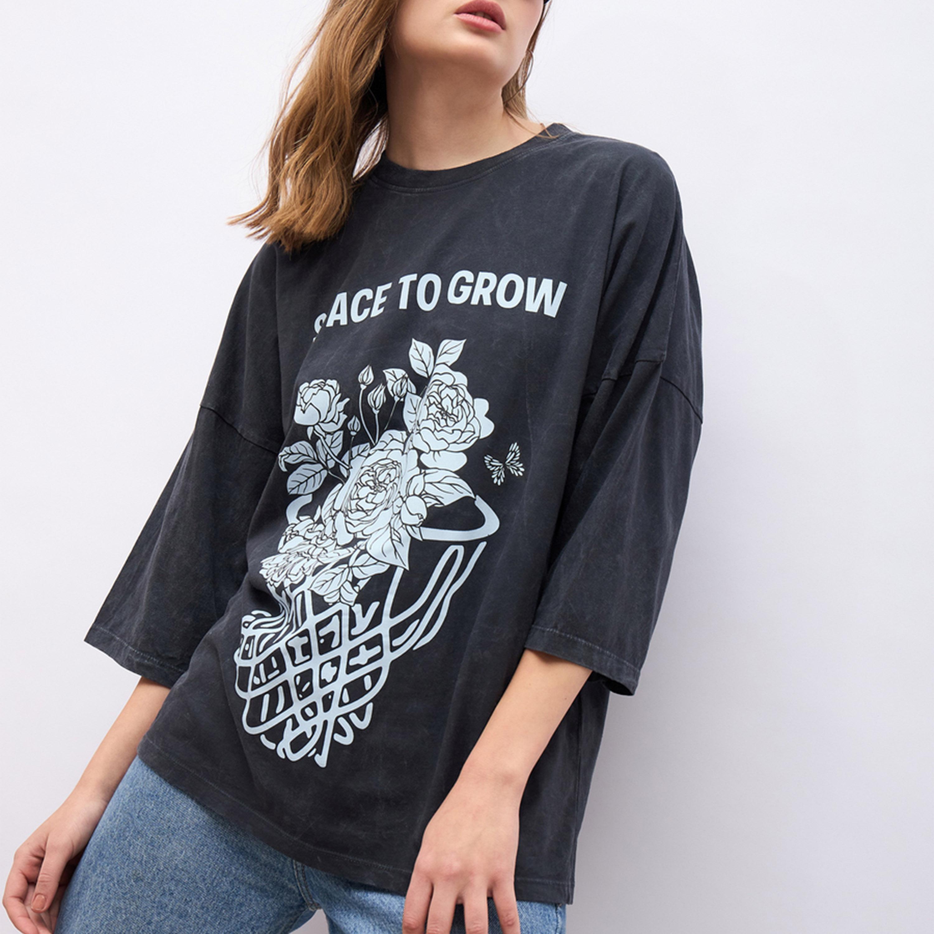 Styli Graphic Print Dropped Shoulders Oversized T-Shirt-women-clothing-tshirts-image-6