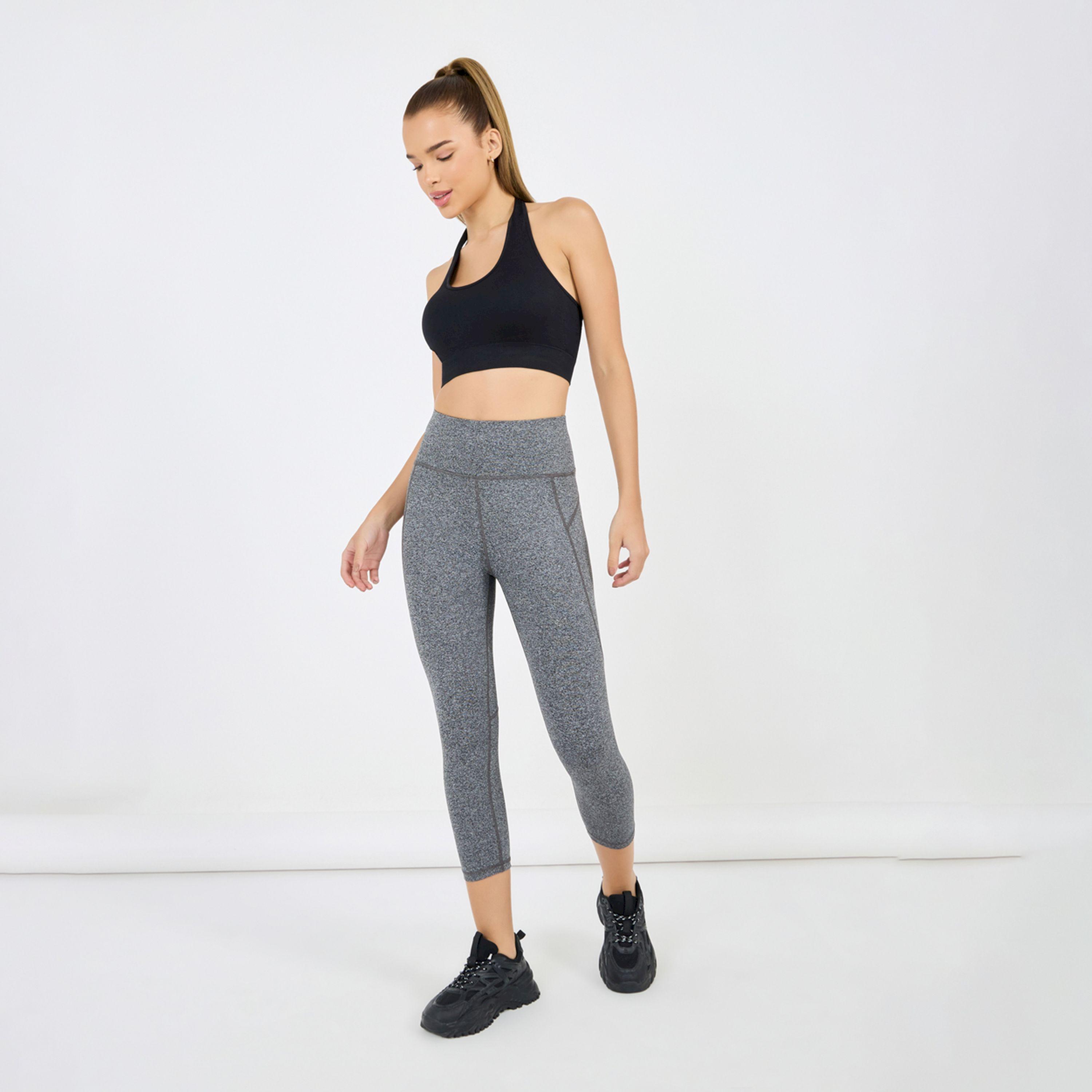 Styli Active Melange High Waist Capri-women-clothing-sportswearandactivewear-bottoms-image-1