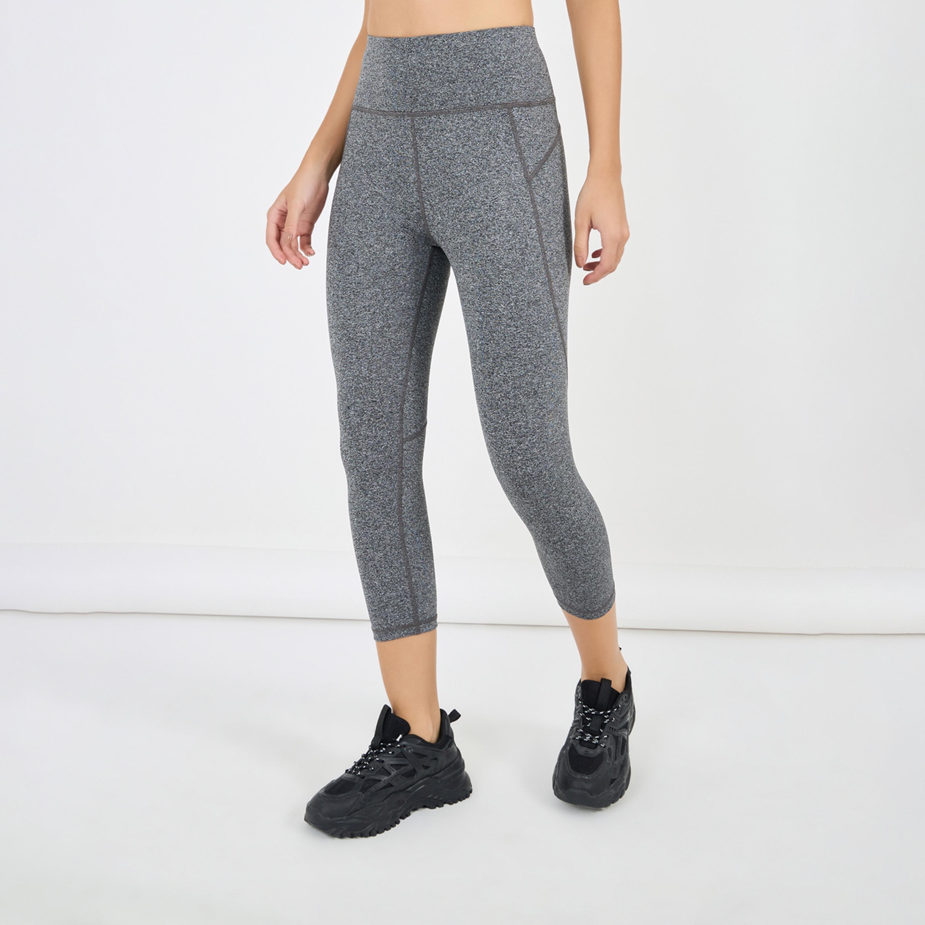 Styli Active Melange High Waist Capri-women-clothing-sportswearandactivewear-bottoms-image-2