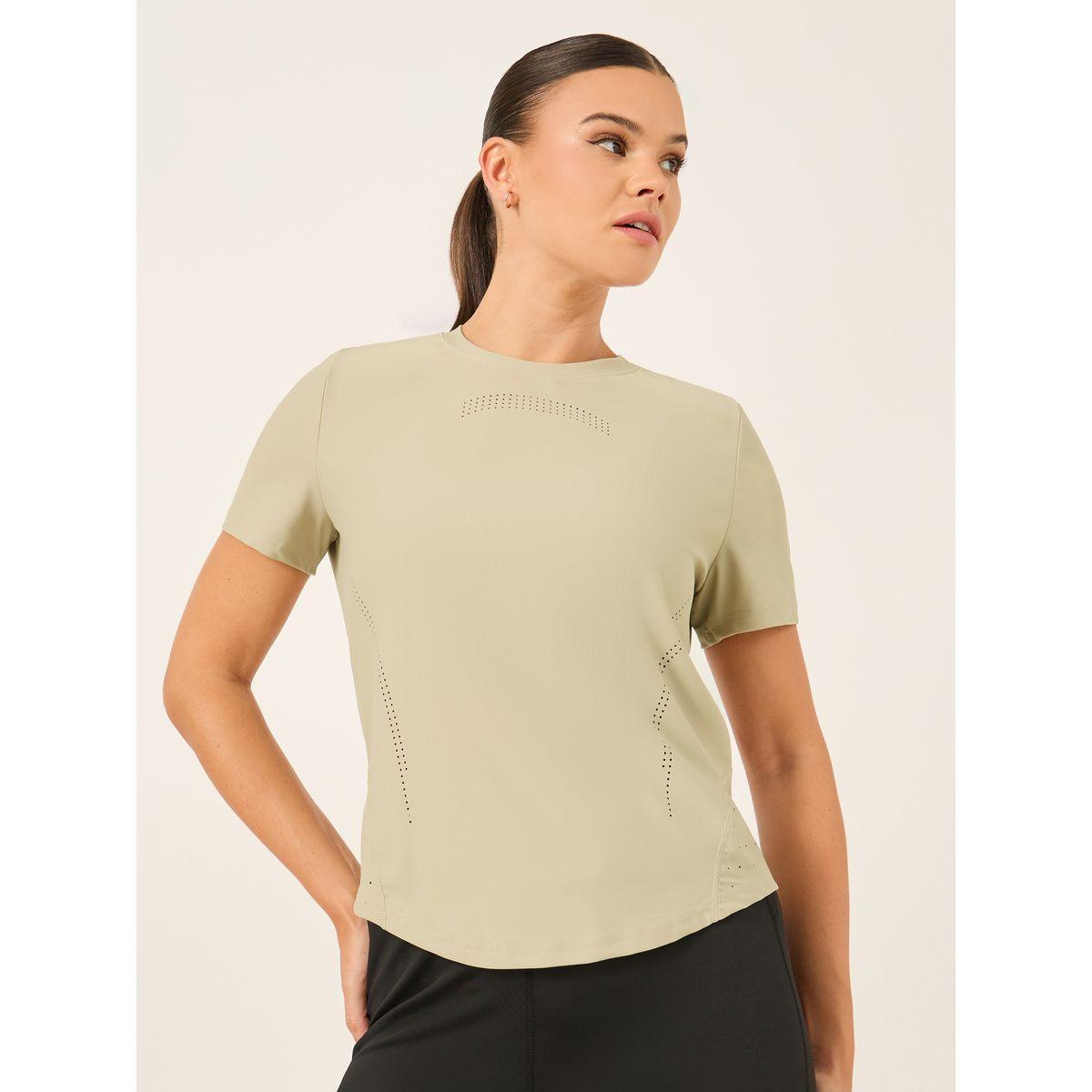 Styli Laser Cut and Back Reflective Stripe Detail Short Sleeve Top-men-clothing-sportswearandactivewear-tshirtsandpolos-image-1