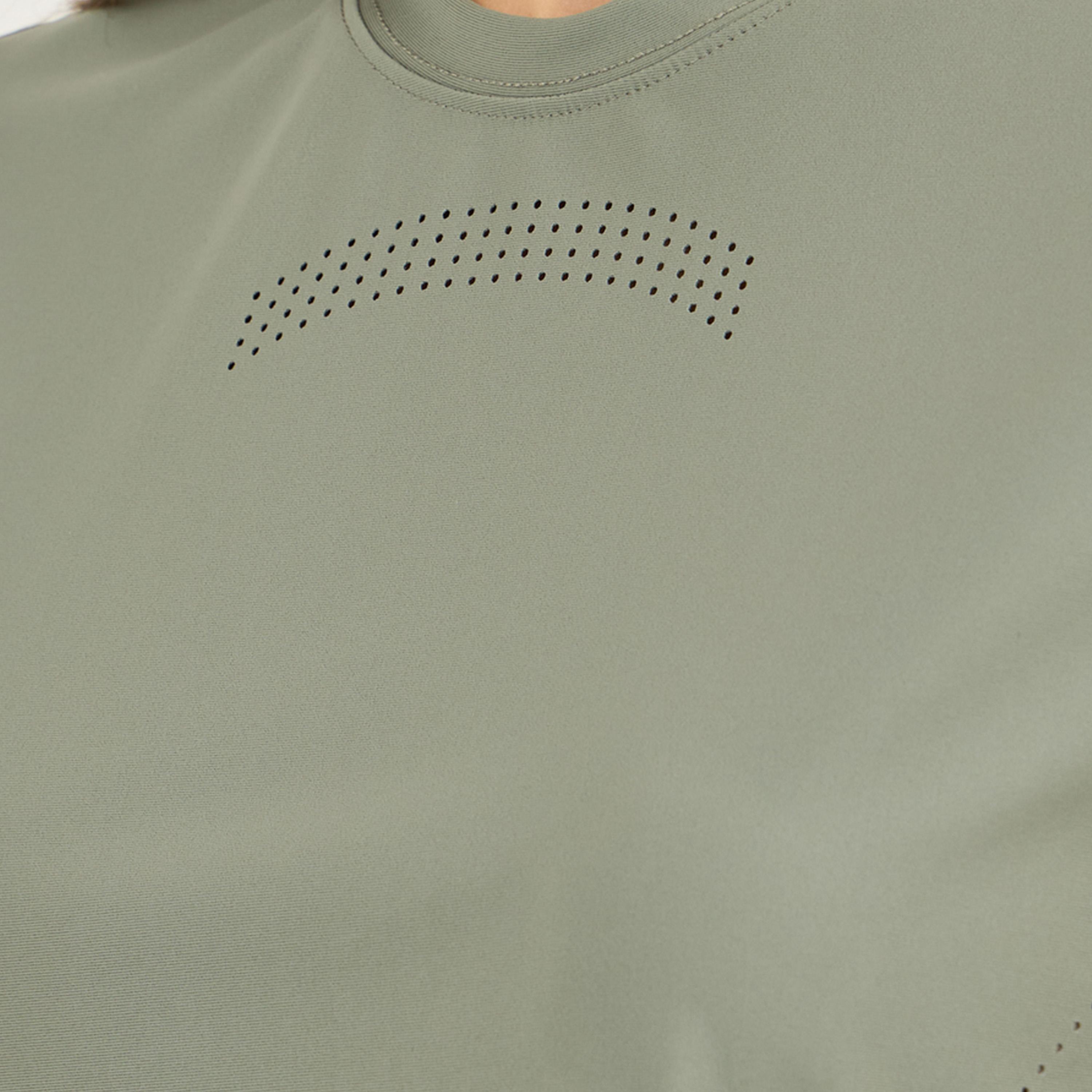 Styli Active Lasercut & Back Reflective Stripe Detail Short Sleeves Top-women-clothing-sportswearandactivewear-tshirtsandvests-image-4