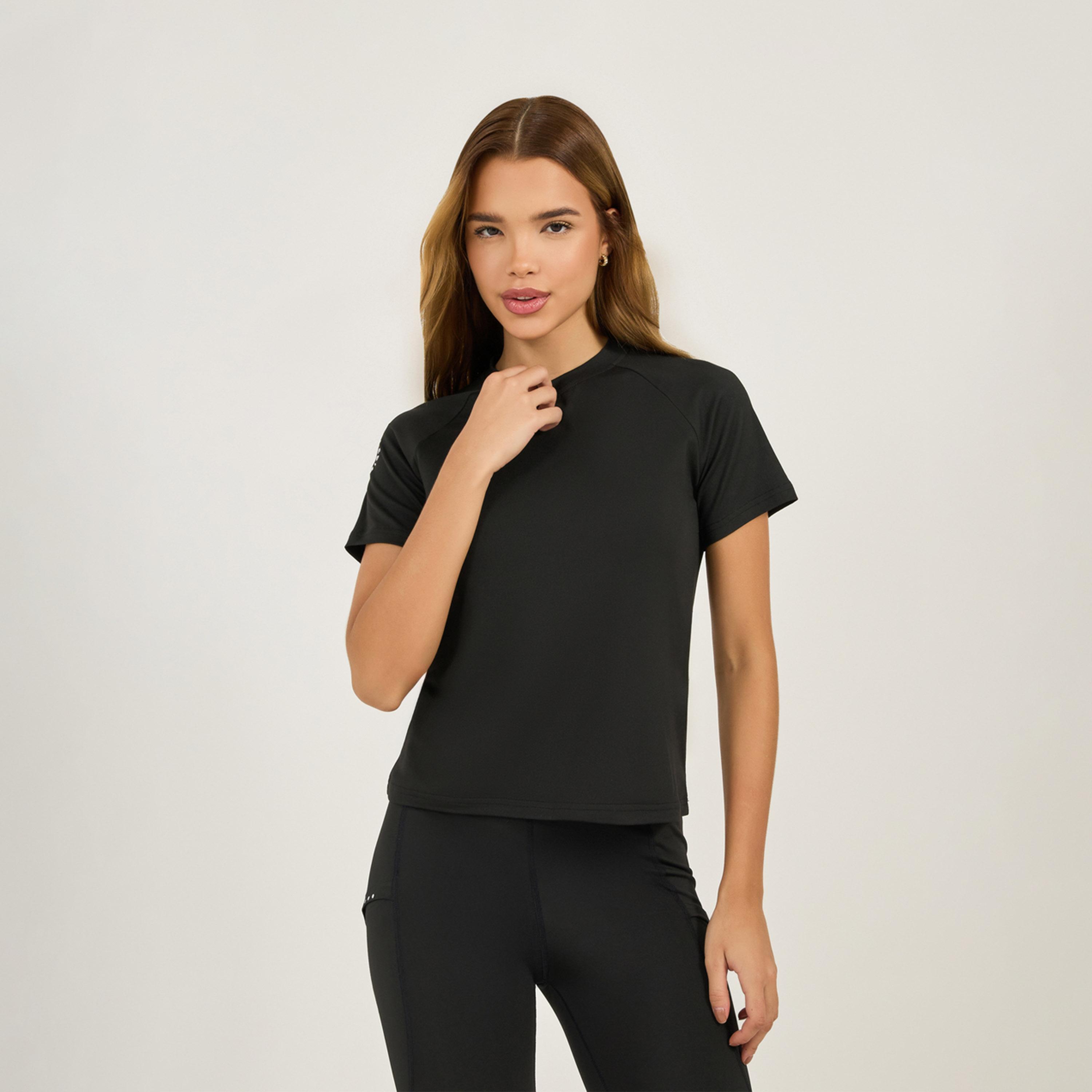 Styli Active Back Gradient Reflective Dot Short Sleeves Top-women-clothing-sportswearandactivewear-tshirtsandvests-image-3
