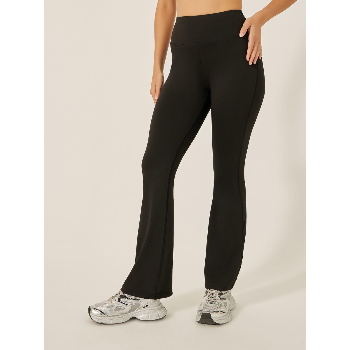 Pack of 3 - Multi Cross Back Padded Sports Bra, Panelled Top and Flared Leggings-women-clothing-sportswearandactivewear-trackpantsandtracksuits-image-10
