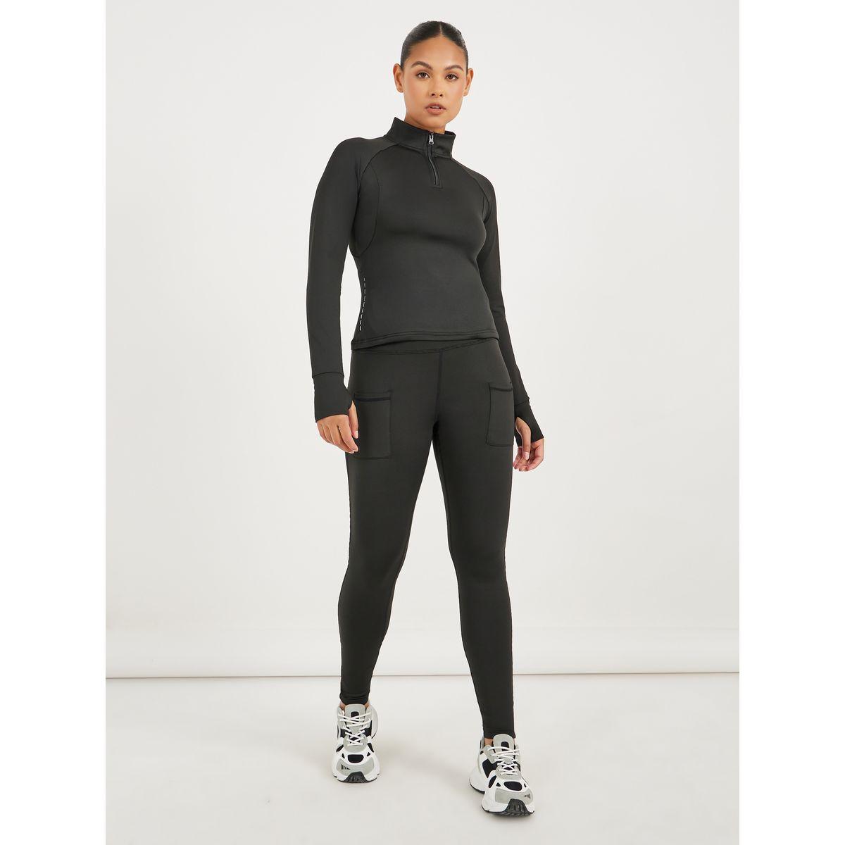 طقم من ليقنز وبلوزة بسحّاب غلق وتفاصيل عاكسة للإضاءة-sports-women-clothing-trackpantsandtracksuits-image-1