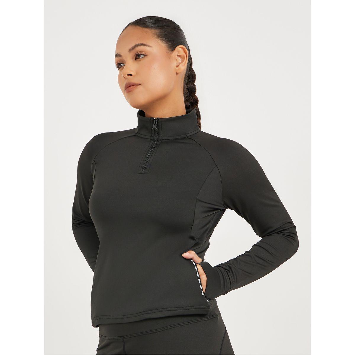 طقم من ليقنز وبلوزة بسحّاب غلق وتفاصيل عاكسة للإضاءة-sports-women-clothing-trackpantsandtracksuits-image-2