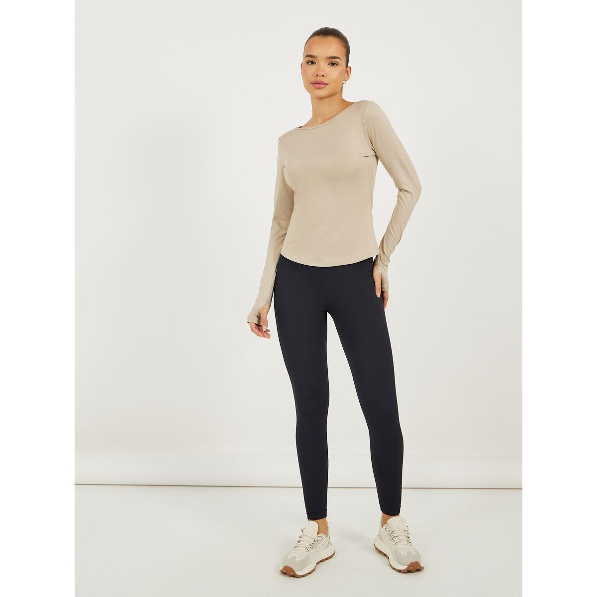 بلوزة رياضية بأكمام طويلة وفتحة إبهام-sports-women-clothing-tshirtsandvests-image-2