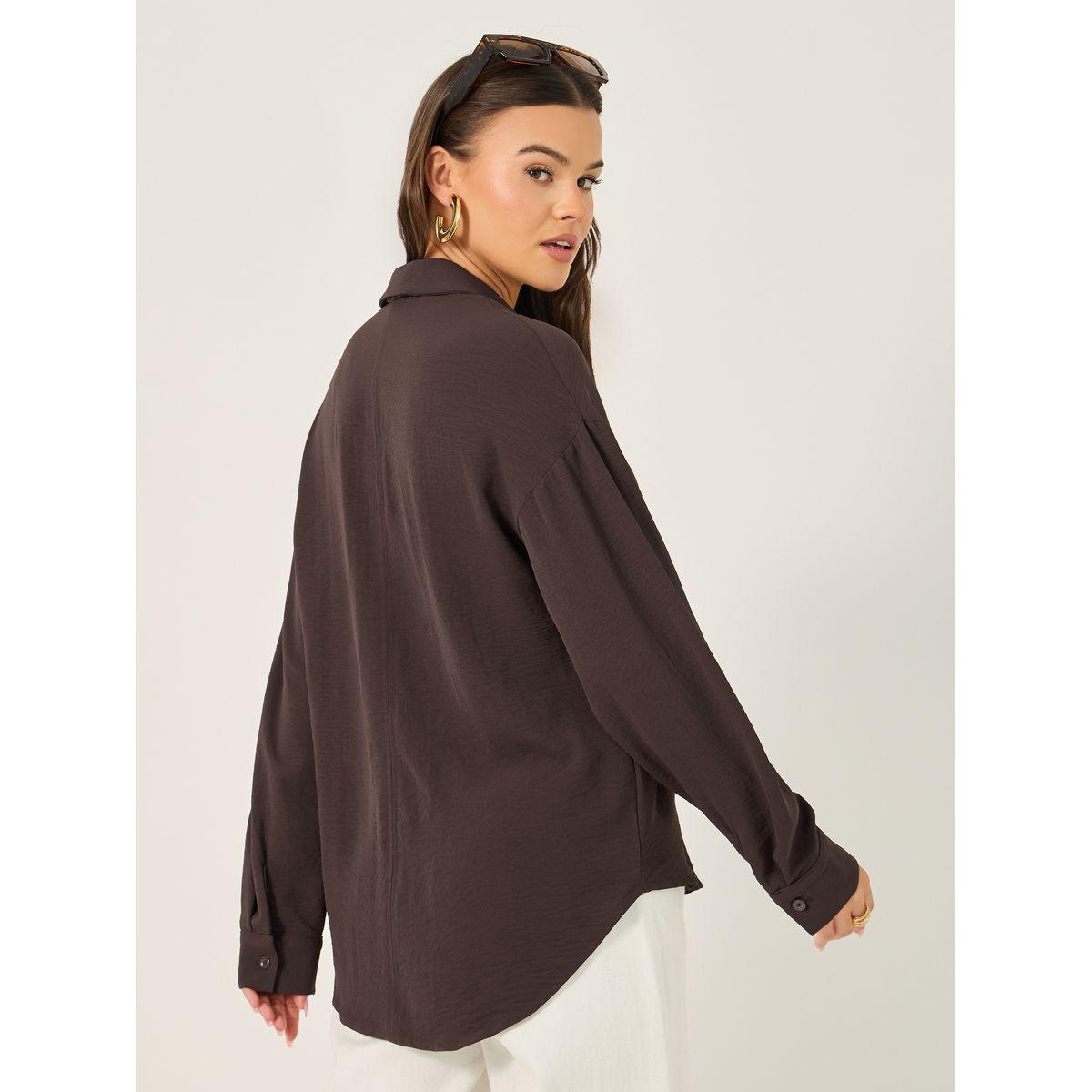 Styli Solid V Neck Blouse with Utility Pockets Detail-women-clothing-shirtsandblouses-blouses-image-5