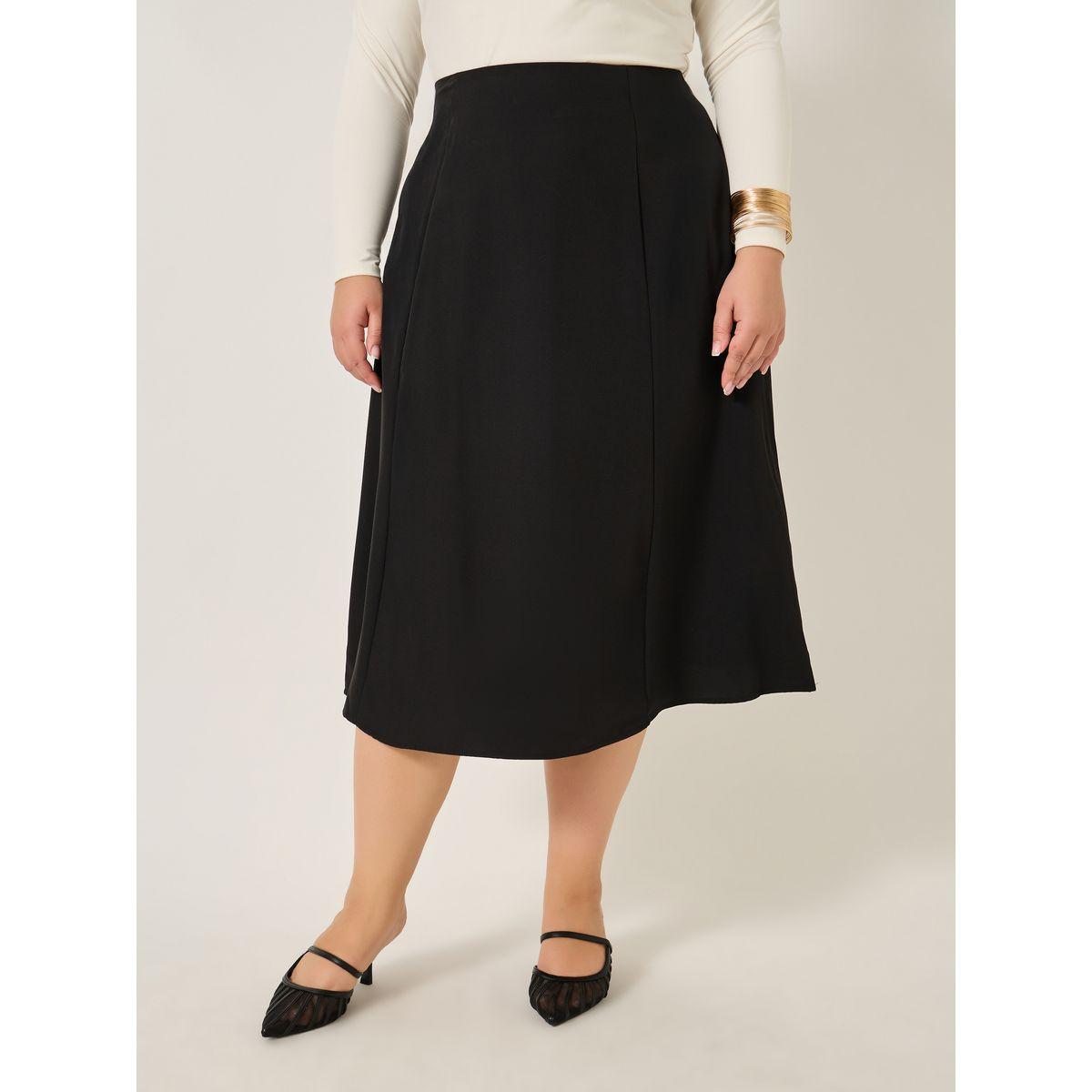 Styli Plus Size Solid High Rise A-Line Midi Skirt-women-clothing-bottoms-skirts-image-2