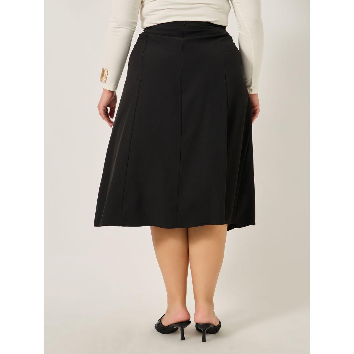 Styli Plus Size Solid High Rise A-Line Midi Skirt-women-clothing-bottoms-skirts-image-4