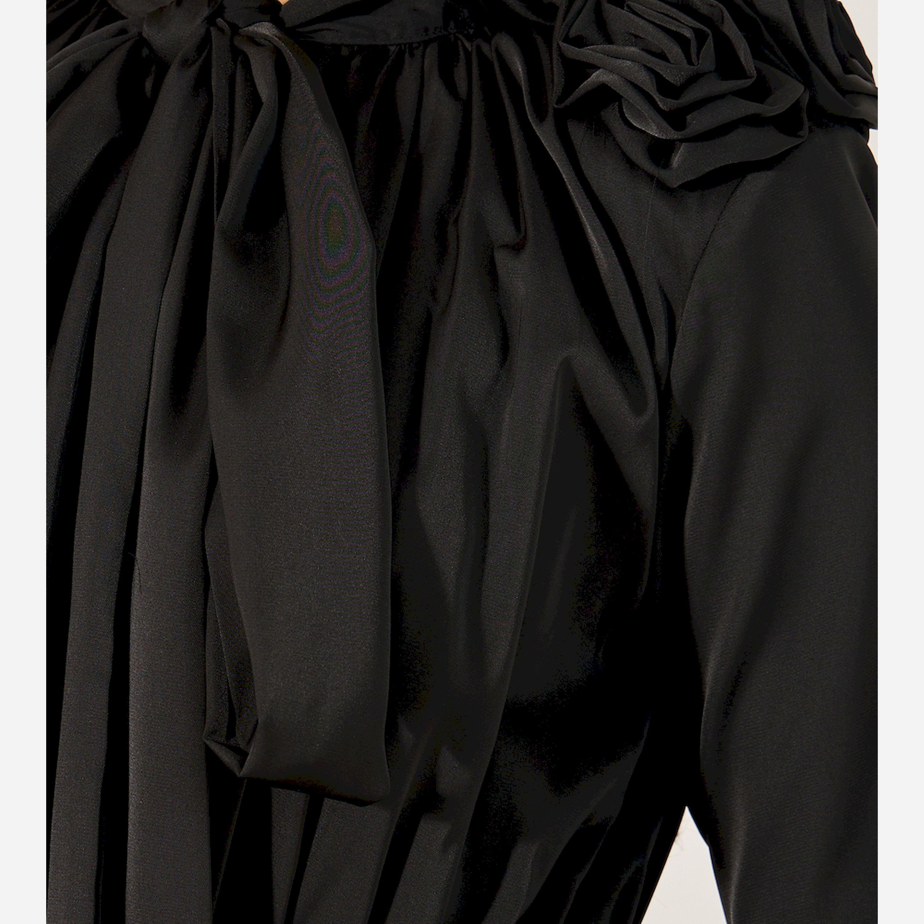 Styli Plain Long Sleeves A-Line Midi Dress-women-clothing-dresses-image-4