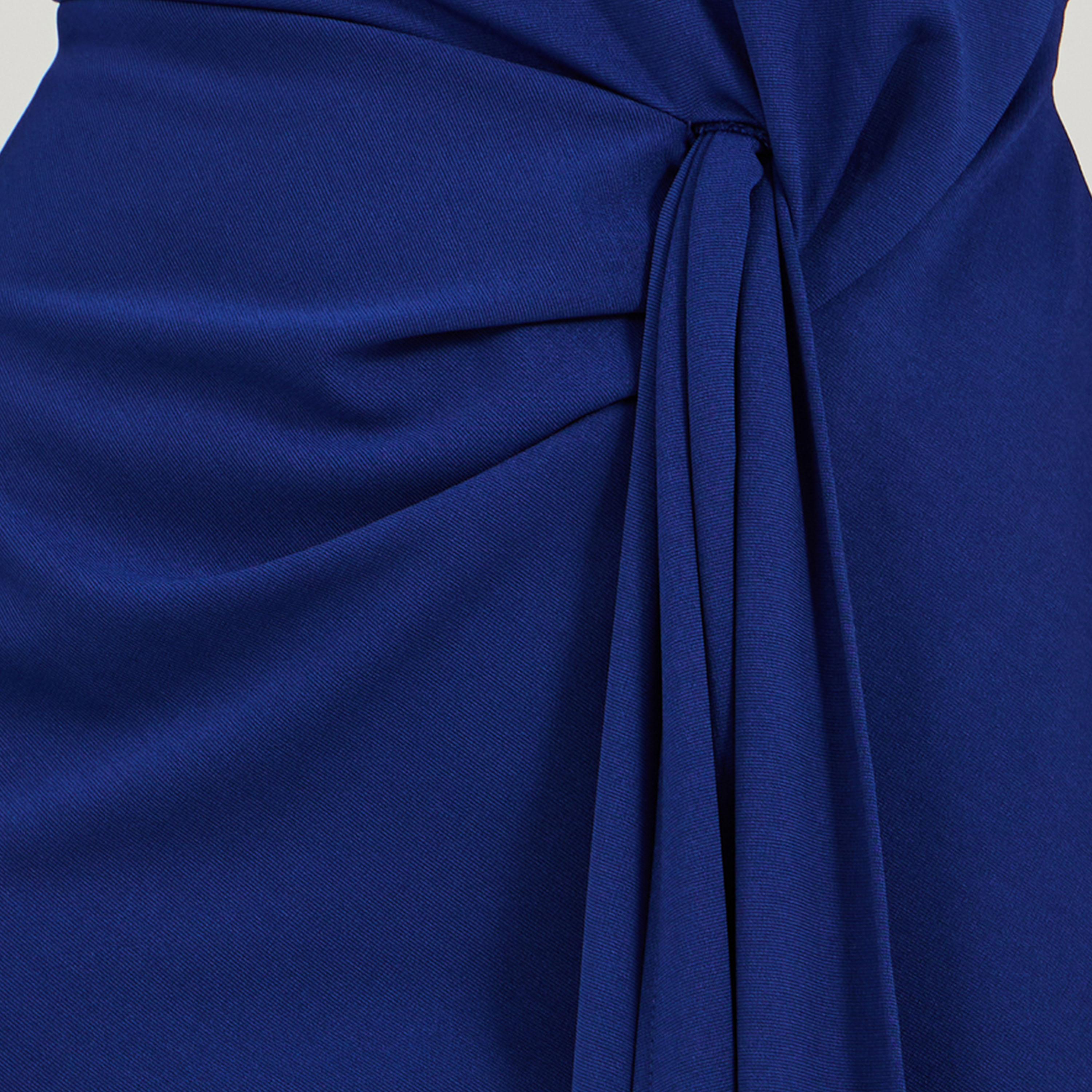 Styli Solid Long Sleeves Sheath Midi Dress with Self Tie Up-women-clothing-dresses-image-3