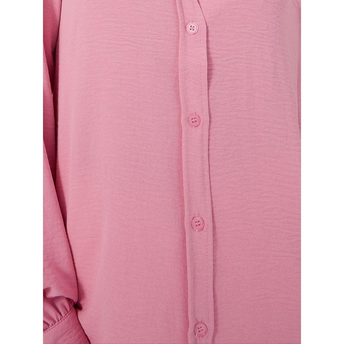 Oversized Solid Collared Shirt-women-clothing-shirtsandblouses-shirts-image-4