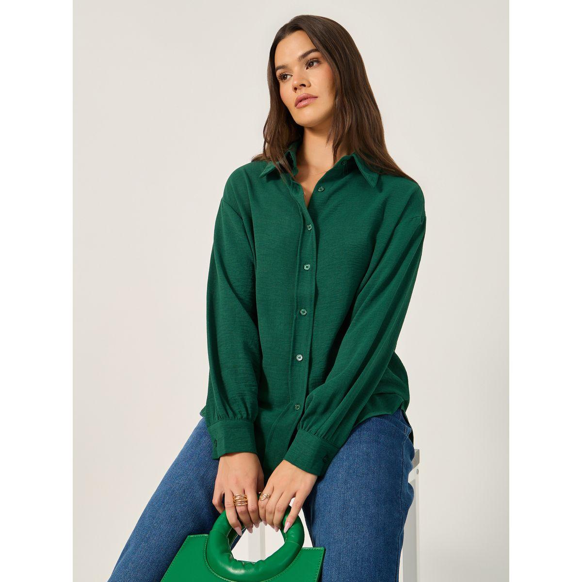Oversized Drop Shoulder Shirt-women-clothing-shirtsandblouses-shirts-image-1