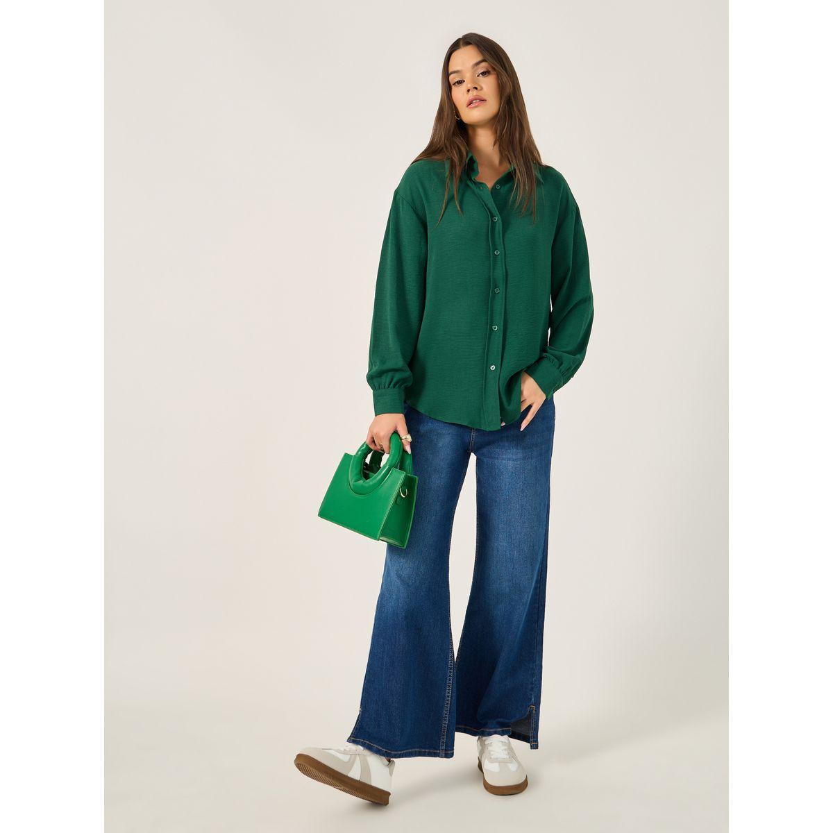 قميص واسع بأكتاف ساقطة-women-clothing-shirtsandblouses-shirts-image-2