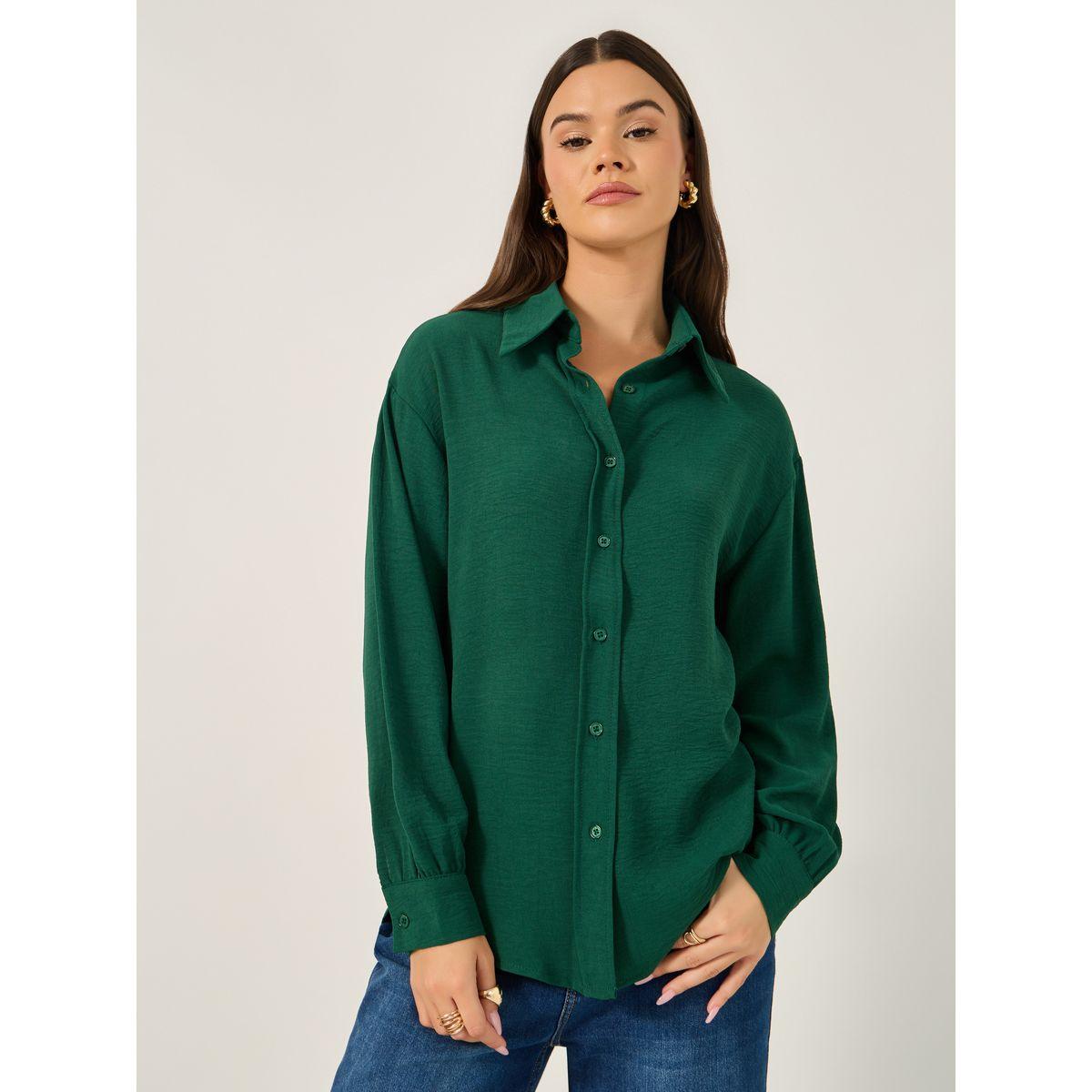 قميص واسع بأكتاف ساقطة-women-clothing-shirtsandblouses-shirts-image-3
