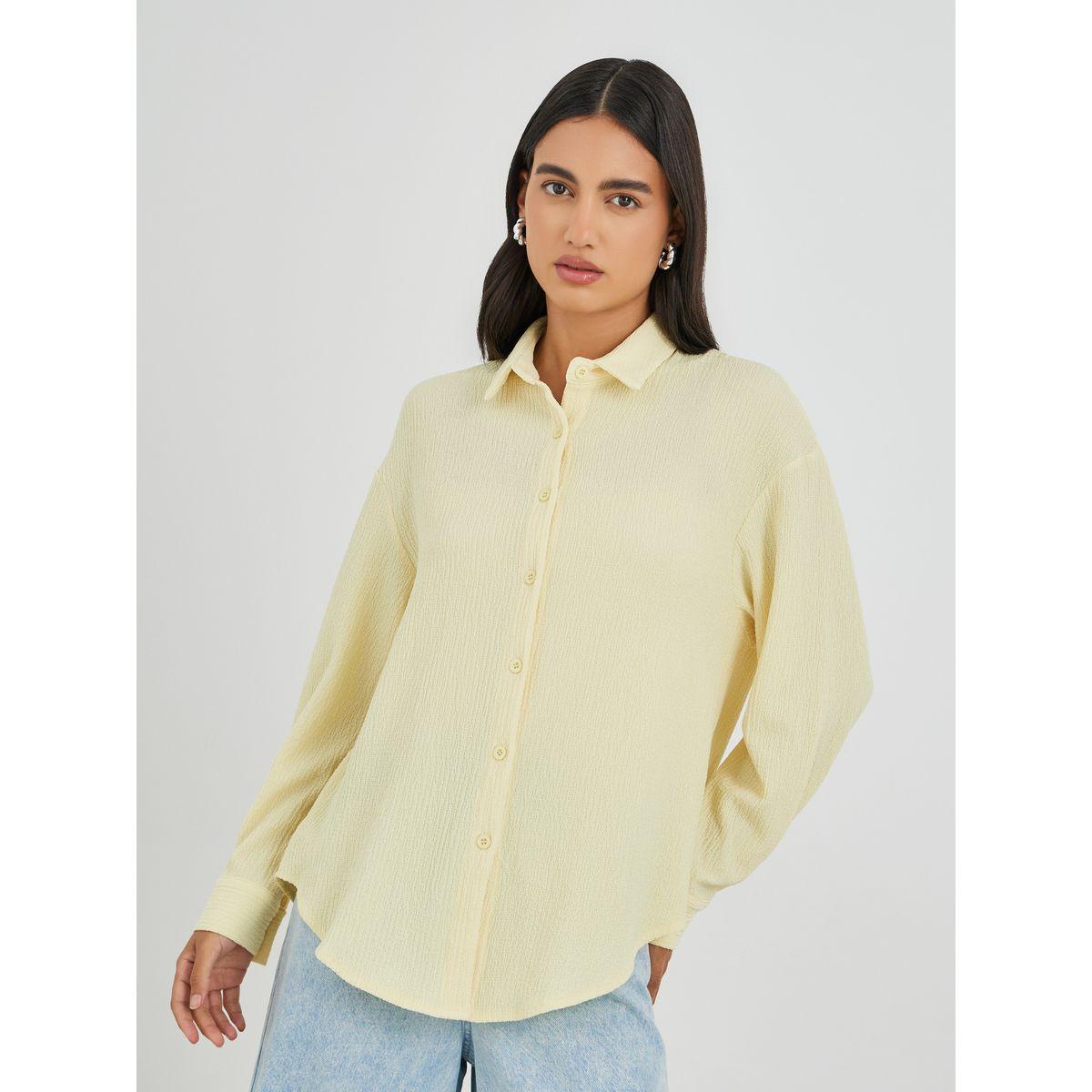 Styli Textured Oversized Collared Shirt-women-clothing-shirtsandblouses-shirts-image-2