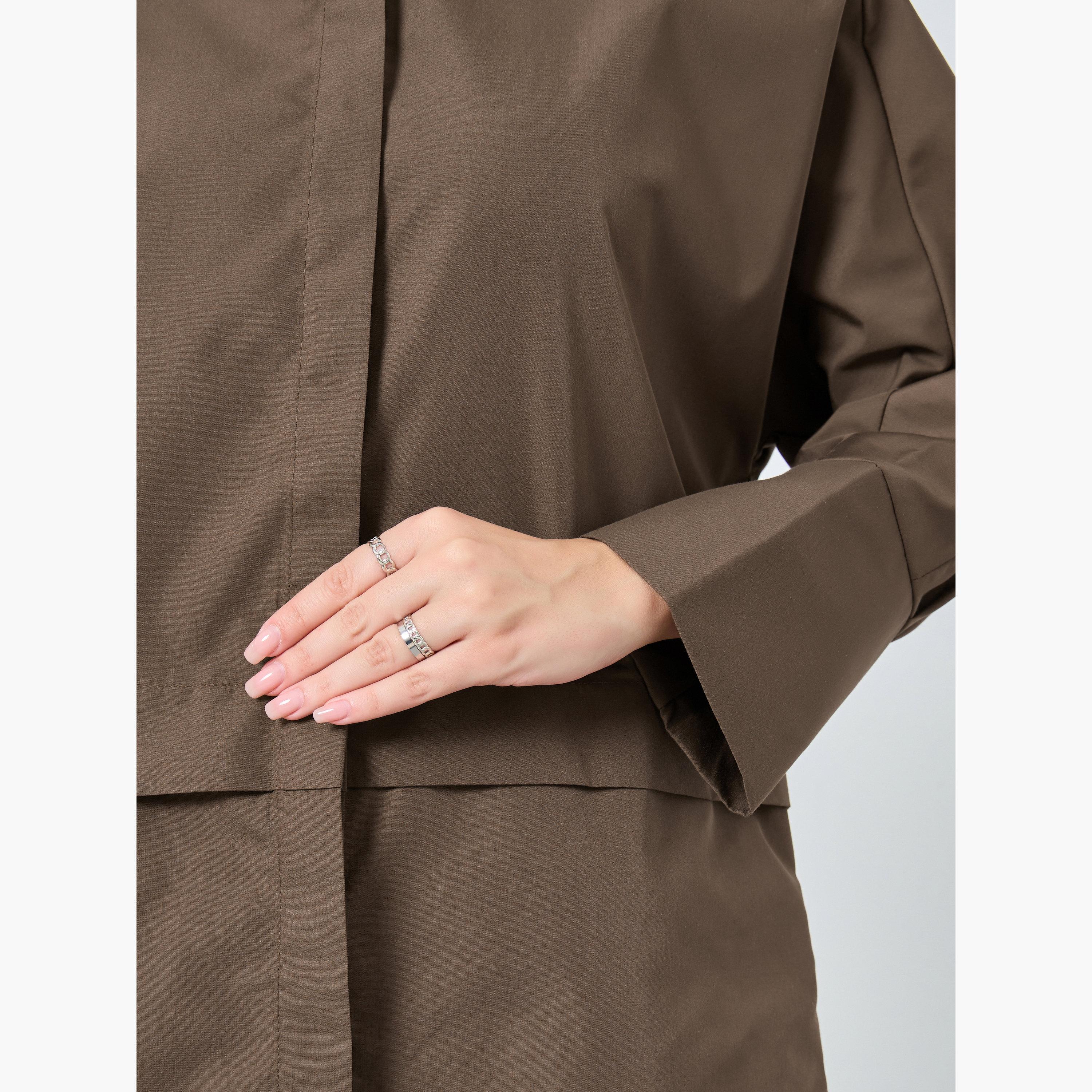 Styli Women Oversized Buttoned Shirt with Panel Detail-women-clothing-shirtsandblouses-shirts-image-3